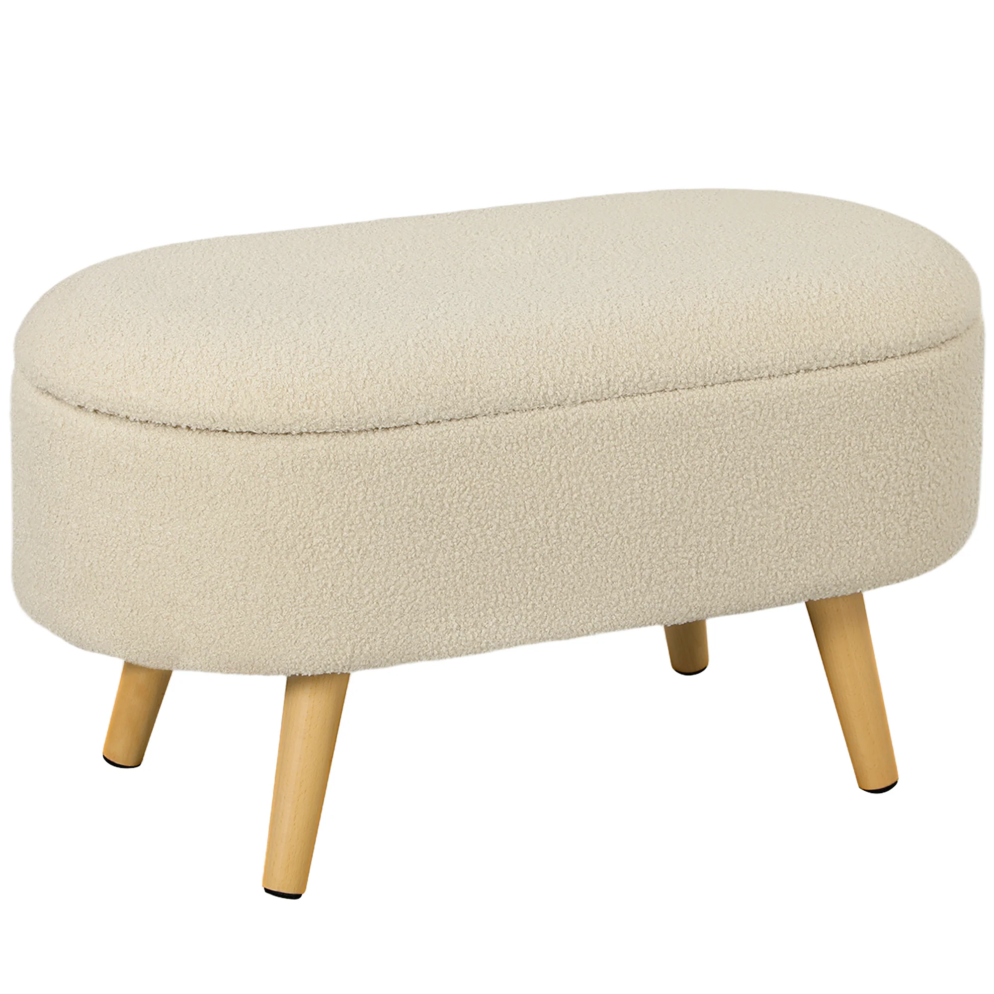 HOMCOM Ottoman Storage Bench for Hallway, Living Room - Image 10