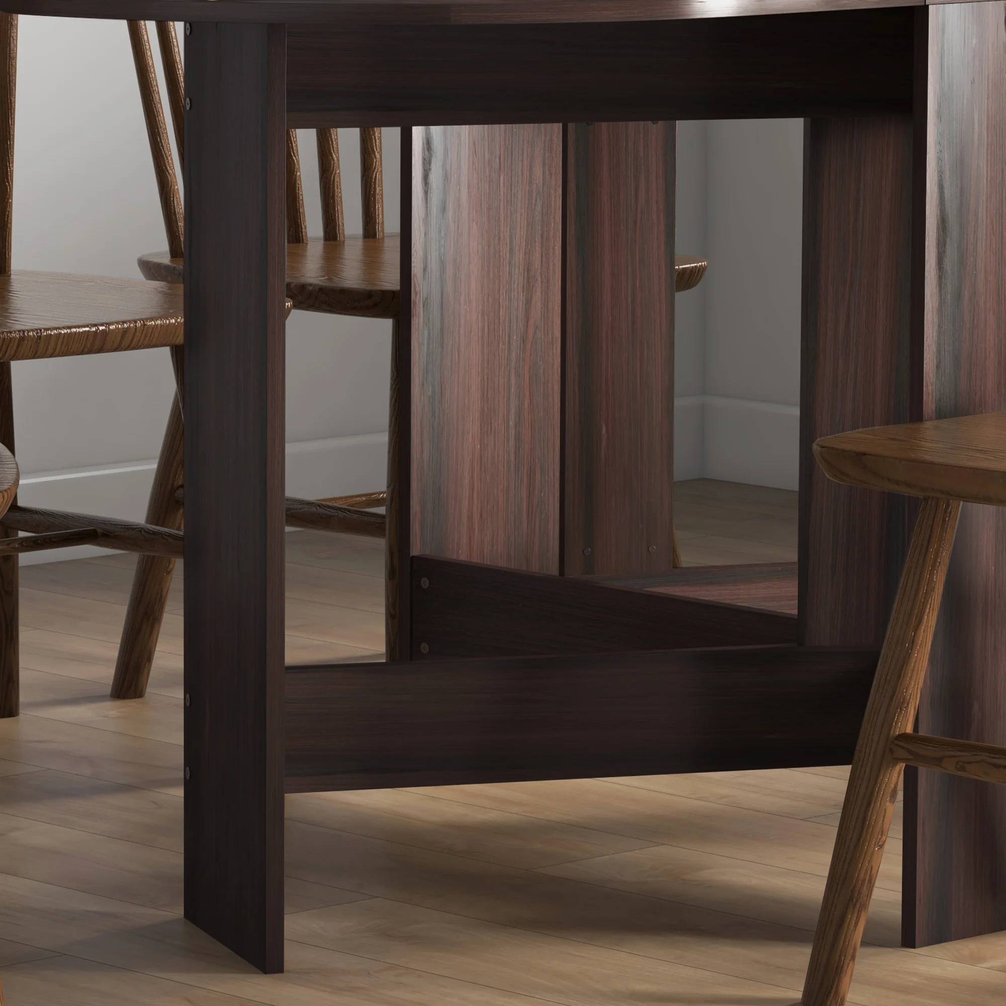 HOMCOM Oval Kitchen Table for Dining Room, Small Space - Image 8