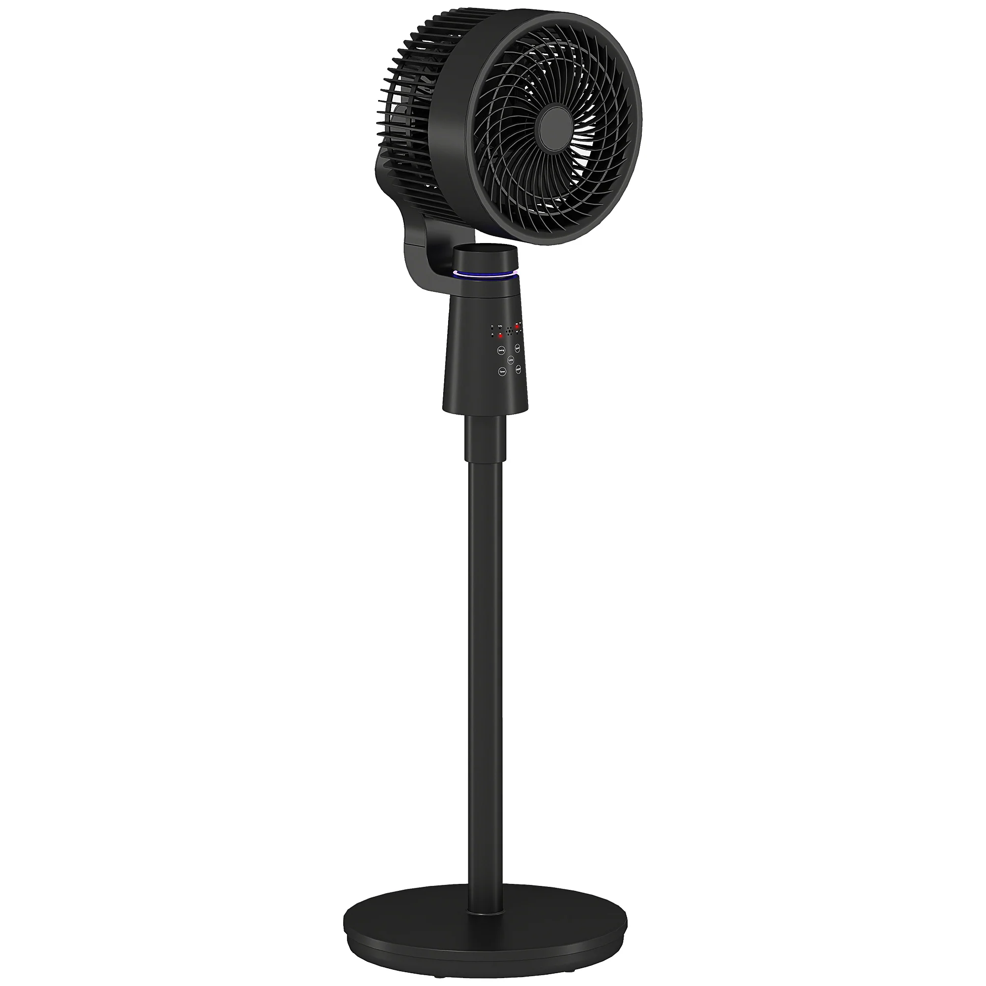 HOMCOM Pedestal Fan, Air Circulation Fan With Oscillating, Tilt