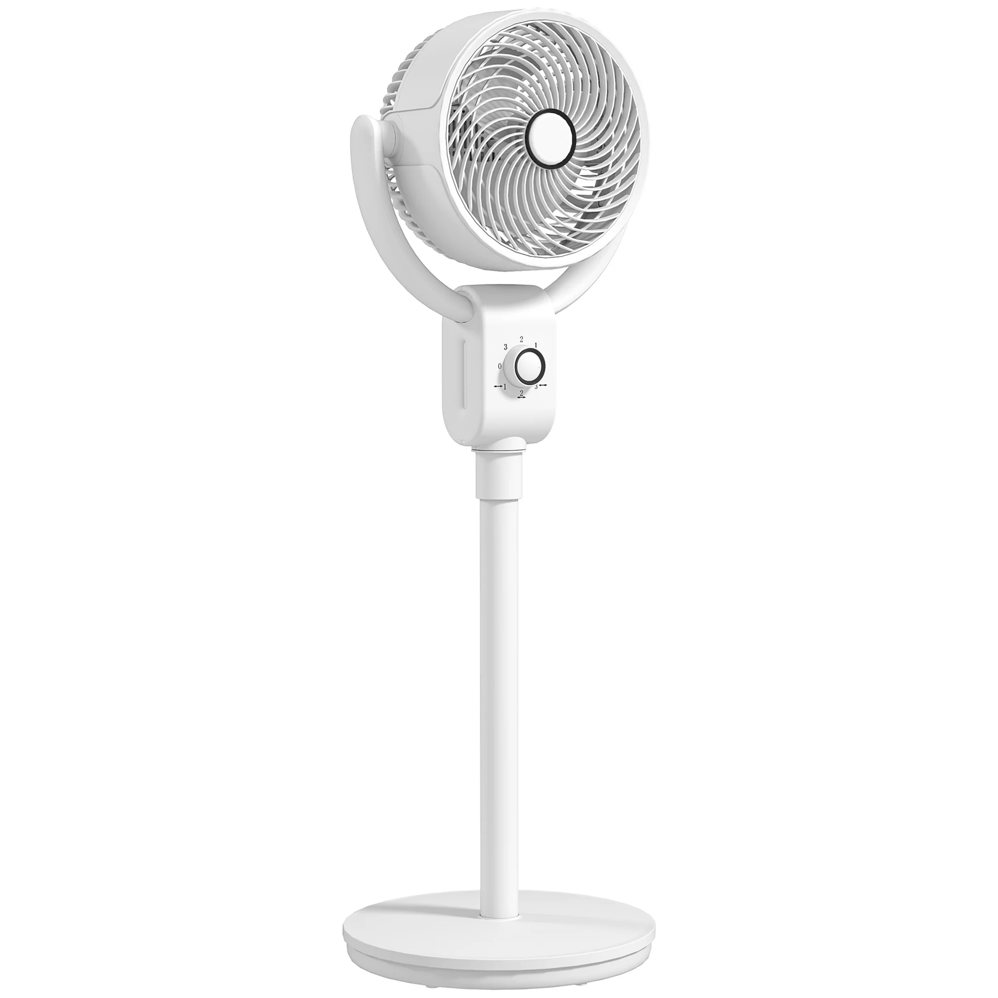 HOMCOM Pedestal Fan, Air Circulation Fan With Oscillating, Tilt, For Home