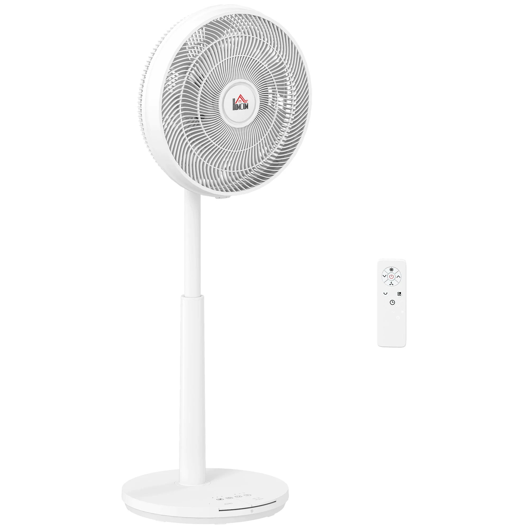 HOMCOM Pedestal Fan With Oscillating, Tilt, Adjustable Height, Timer - Image 10