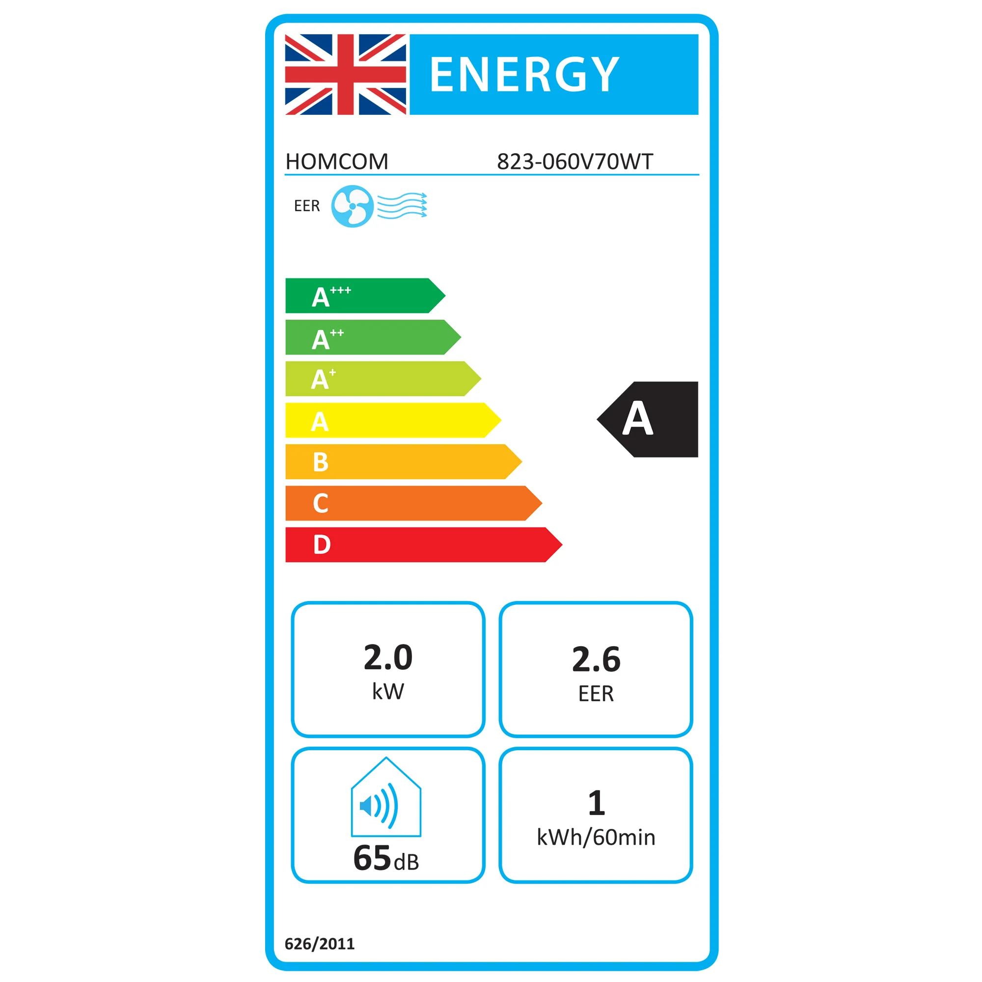 HOMCOM Portable Air Conditioner With App Control, Sleep Mode - Image 9
