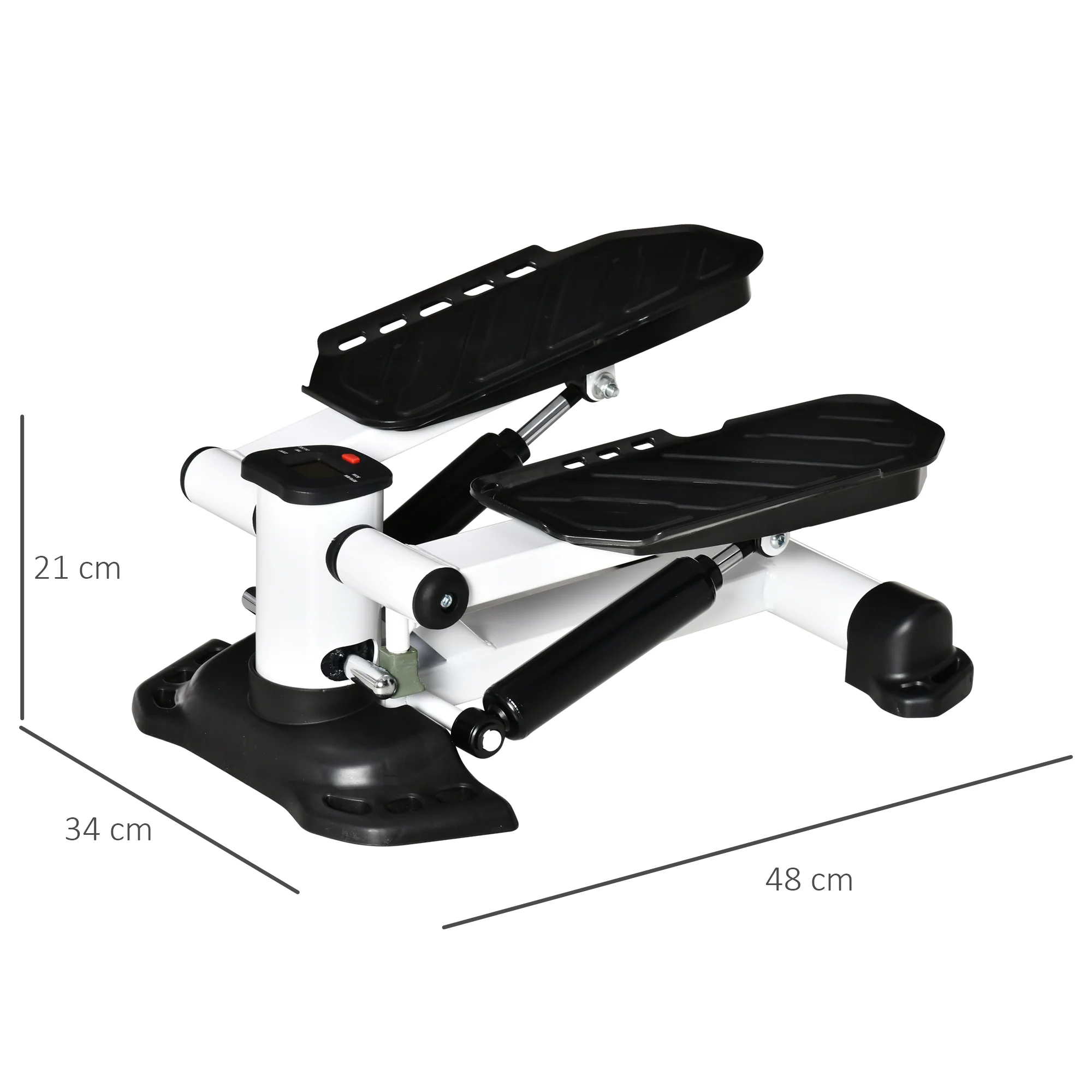 HOMCOM Portable Mini Stepper Step Machine for Home Gym Office Exercise Workout - Image 5