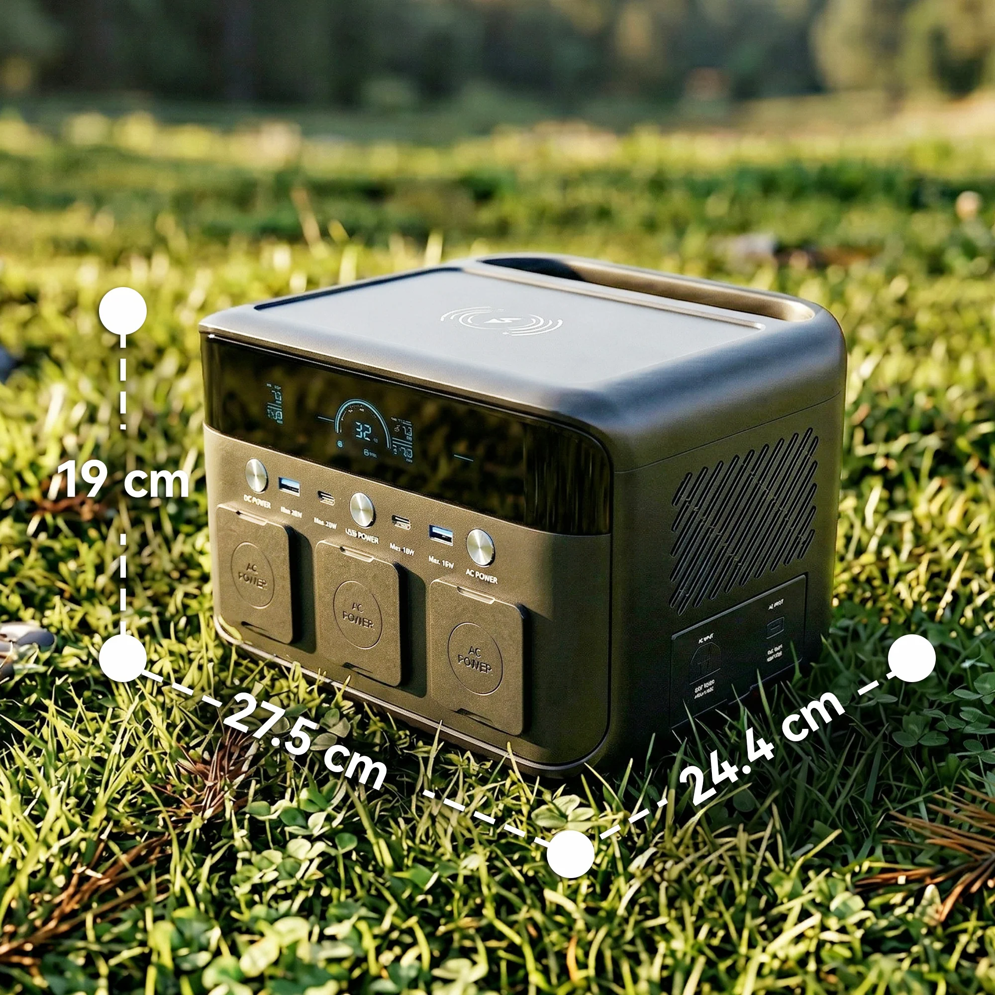 HOMCOM Portable Power Station With 600W AC/USB-A & USB-C Output - Image 5