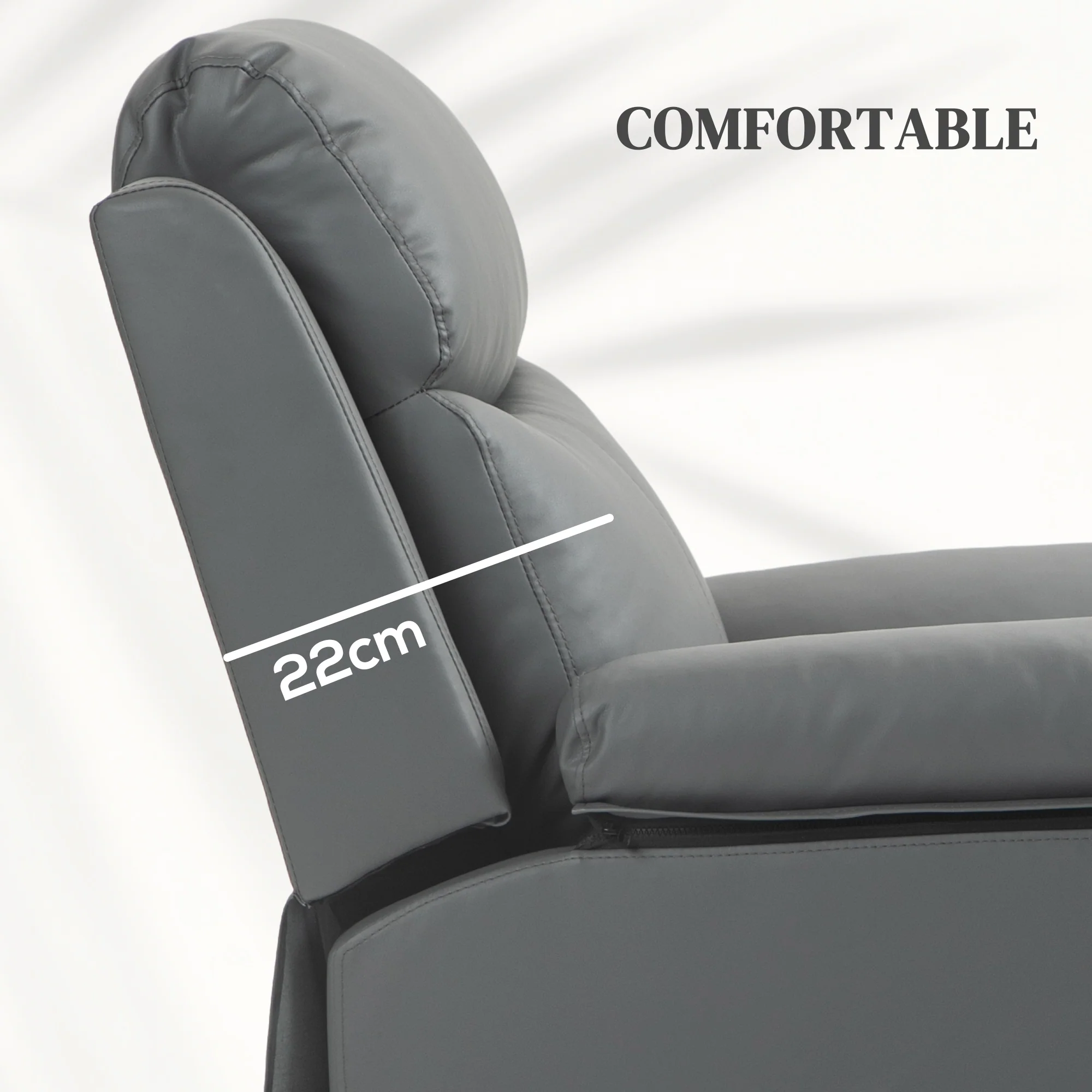 HOMCOM Power Lift Chair Electric Riser Recliner with Remote Control, Brown - Image 13
