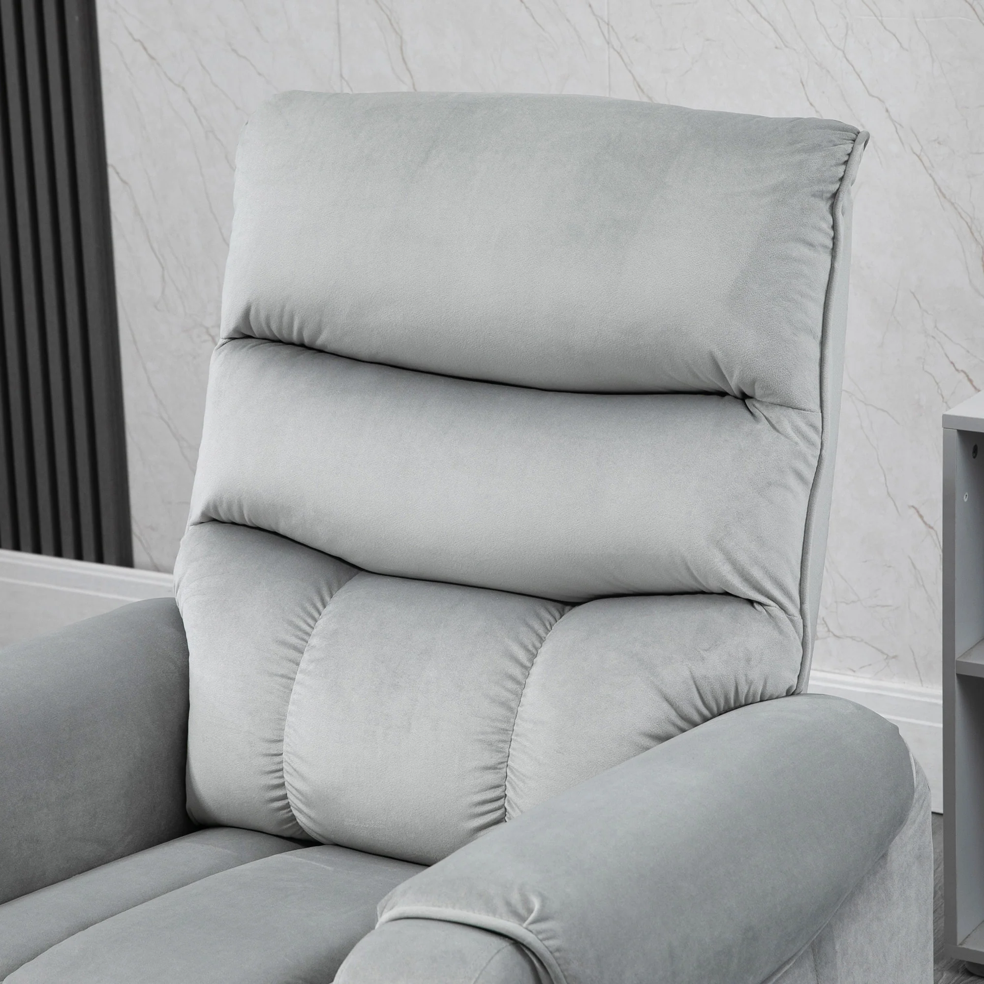 HOMCOM Power Lift Chair, Rise and Recliner Chair with Remote Control, Grey - Image 8