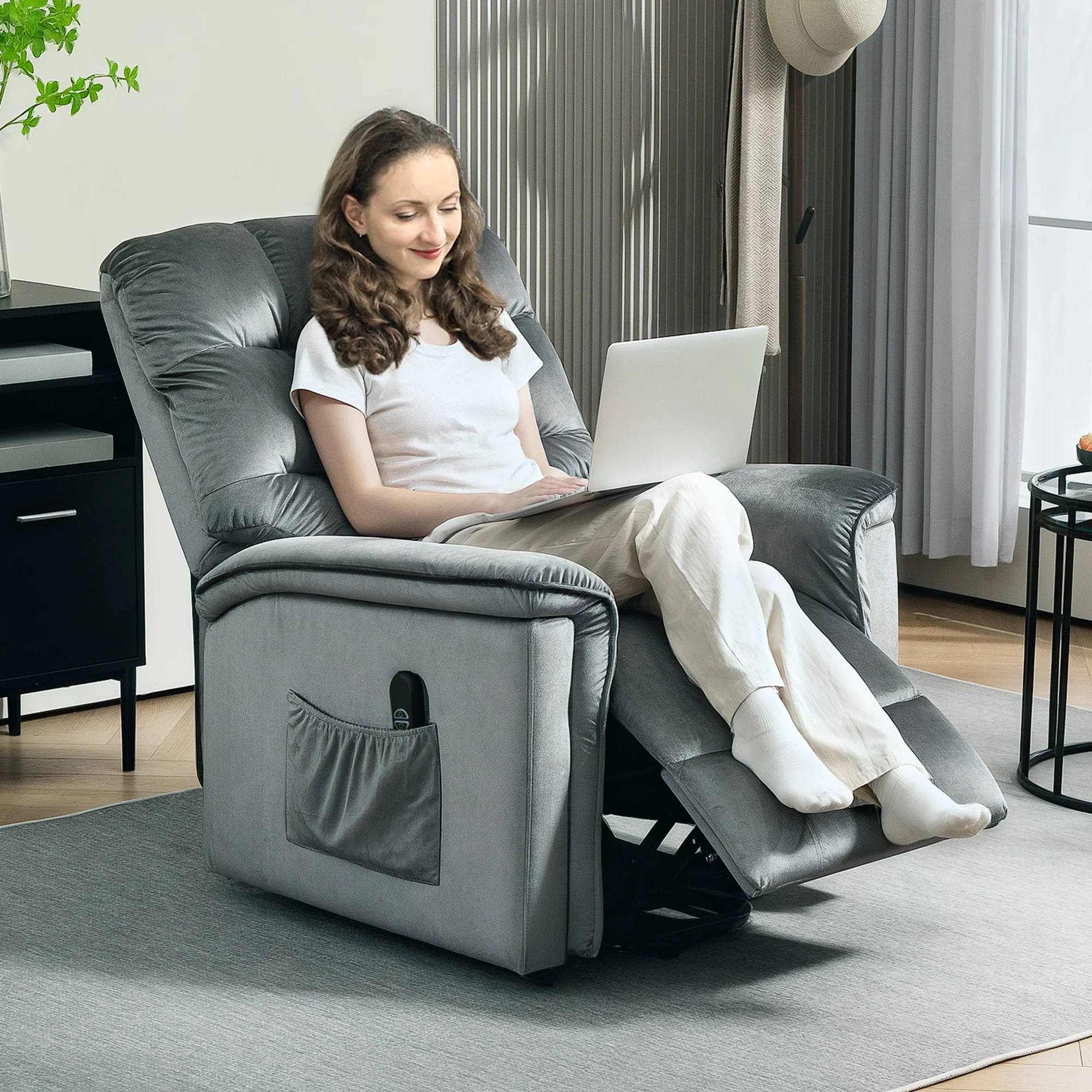 HOMCOM Power Lift Recliner Chair for Elderly w/ Remote Control - Image 17