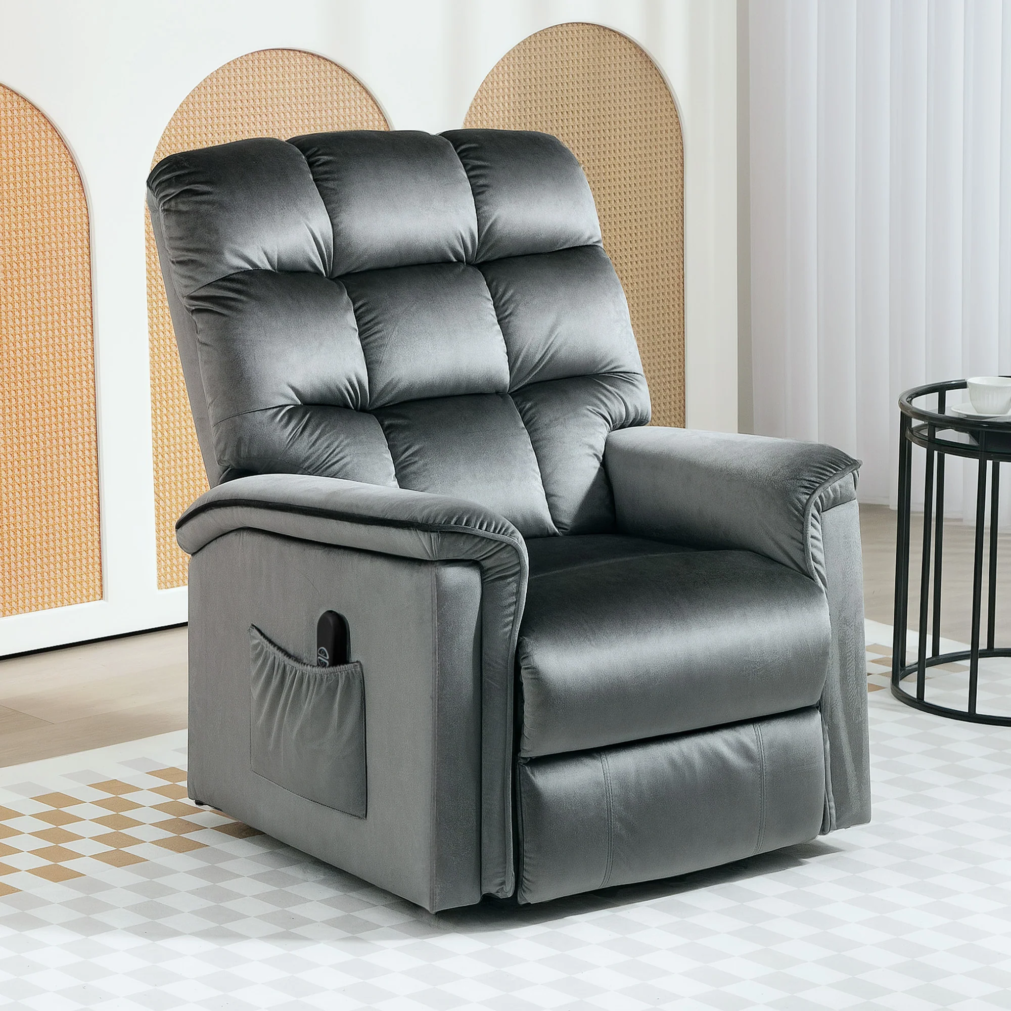 HOMCOM Power Lift Recliner Chair for Elderly w/ Remote Control - Image 18