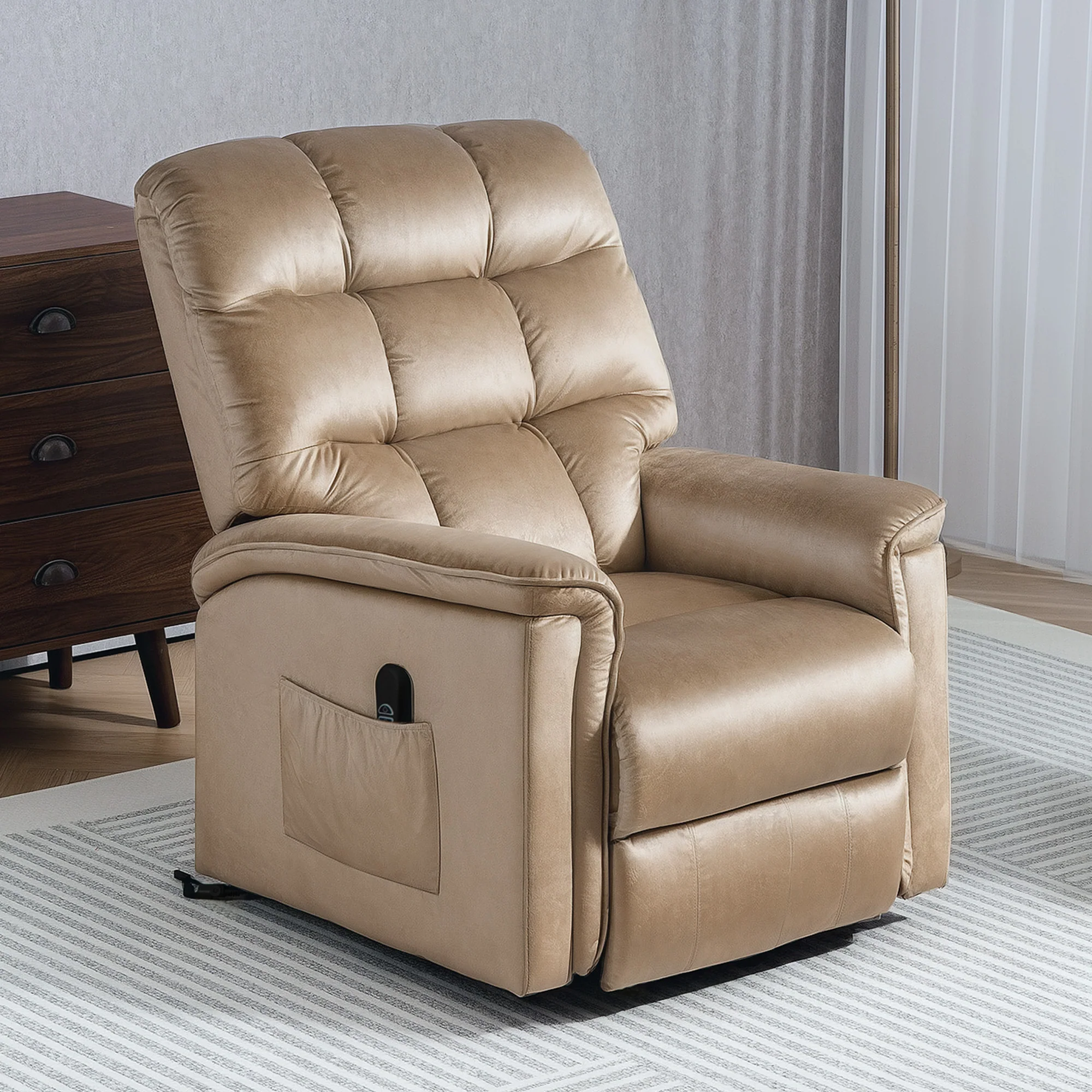 HOMCOM Power Lift Recliner Chair for Elderly w/ Remote Control - Image 9