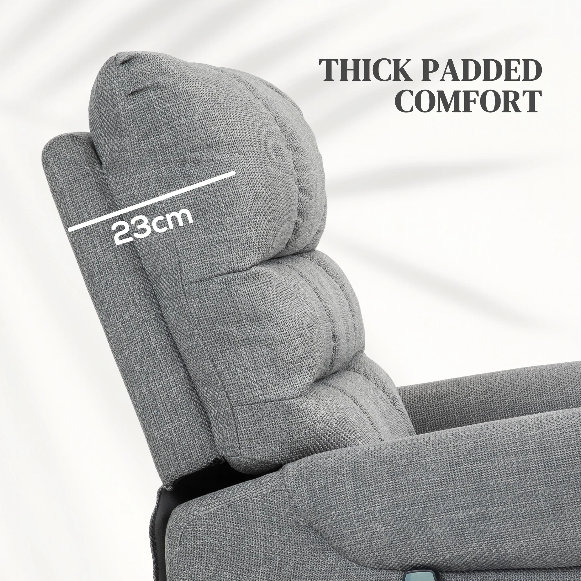 HOMCOM Power Lift Recliner Chair For Elderly With Massage And Heat Grey - Image 7