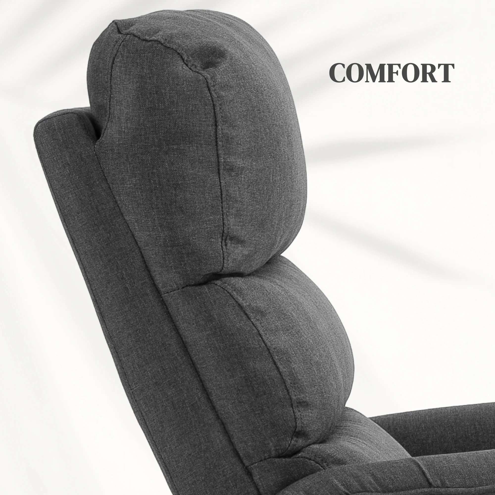 HOMCOM Power Lift Recliner Electric Reclining Chair With Remote Dark Grey - Image 7