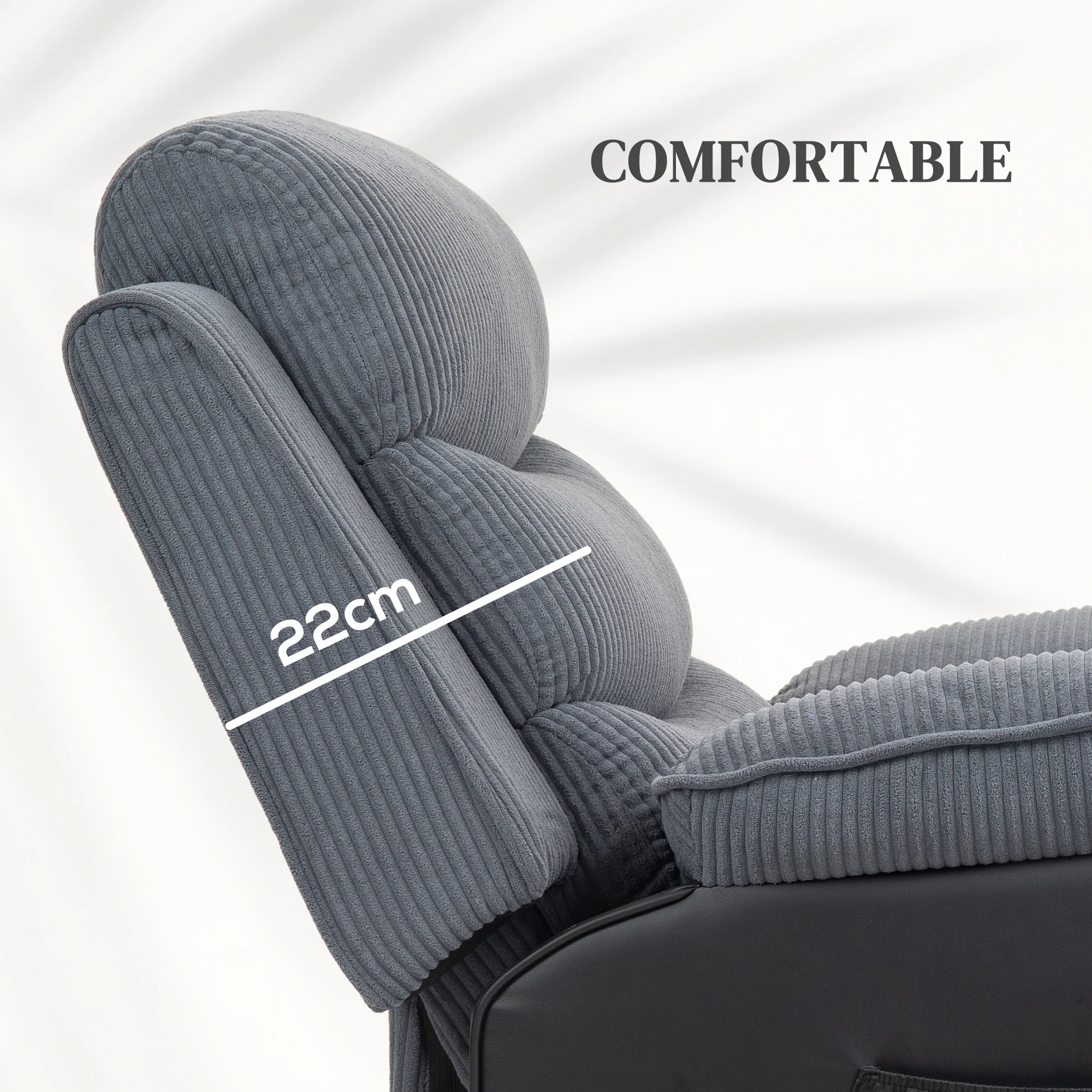 HOMCOM Power Lift Riser and Recliner Chair with Remote Control - Image 15