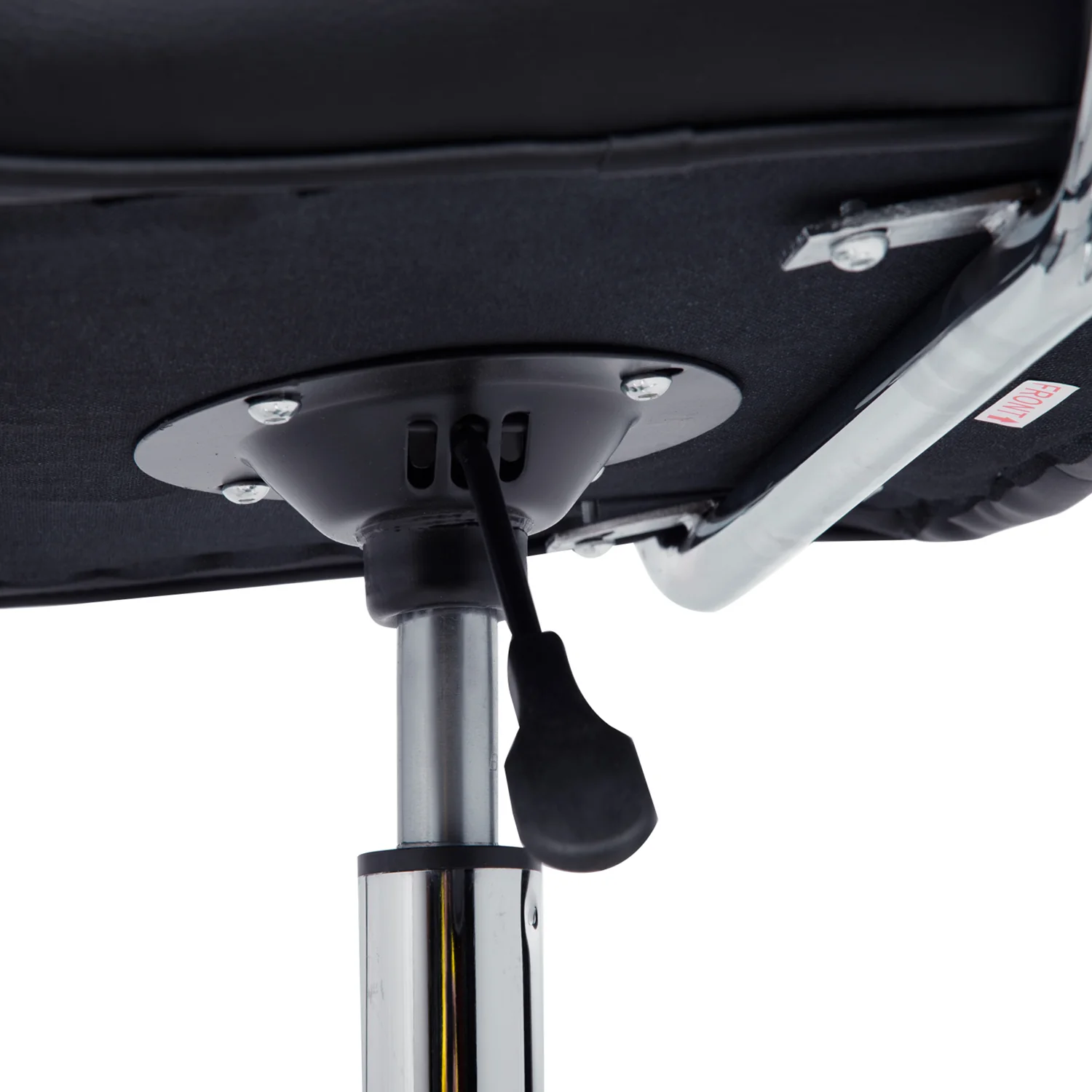 HOMCOM PU Leather Computer Chair, Adjustable Height-Black - Image 7
