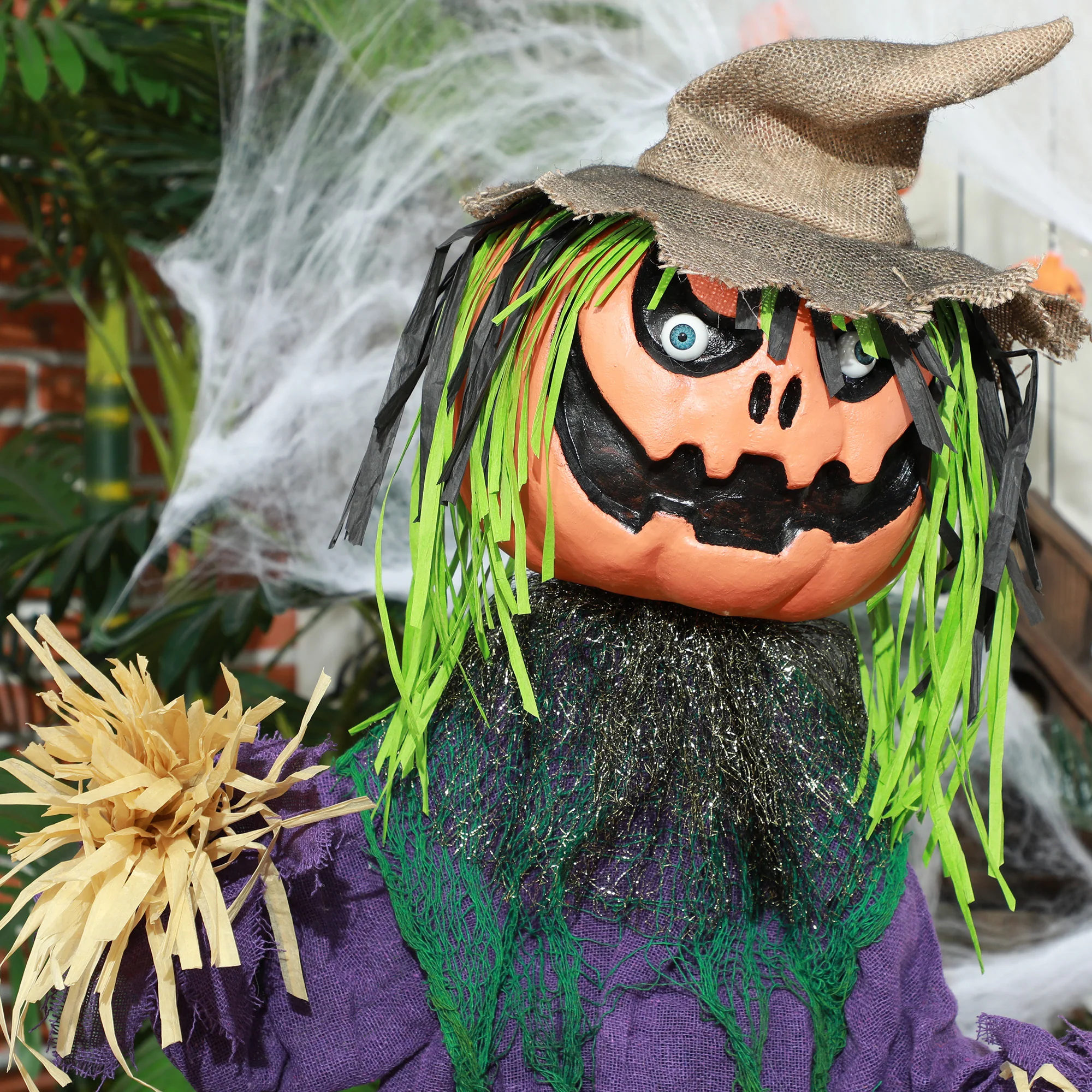 HOMCOM Pumpkin Halloween Animatronic Prop for Indoor Outdoor Decoration - Image 9