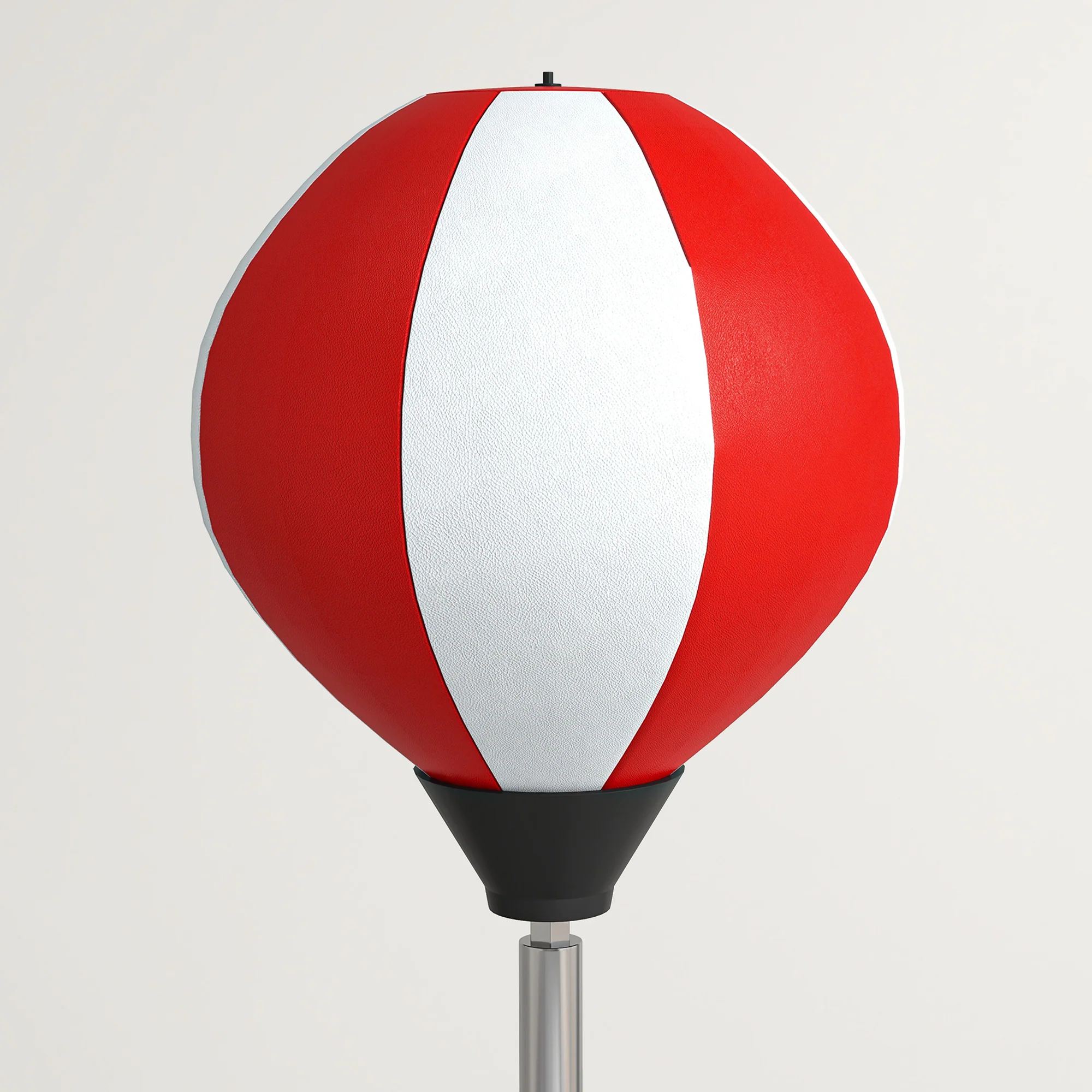 HOMCOM Punching Bag with Stand Boxing Bag Set with Adjustable Height Red - Image 9