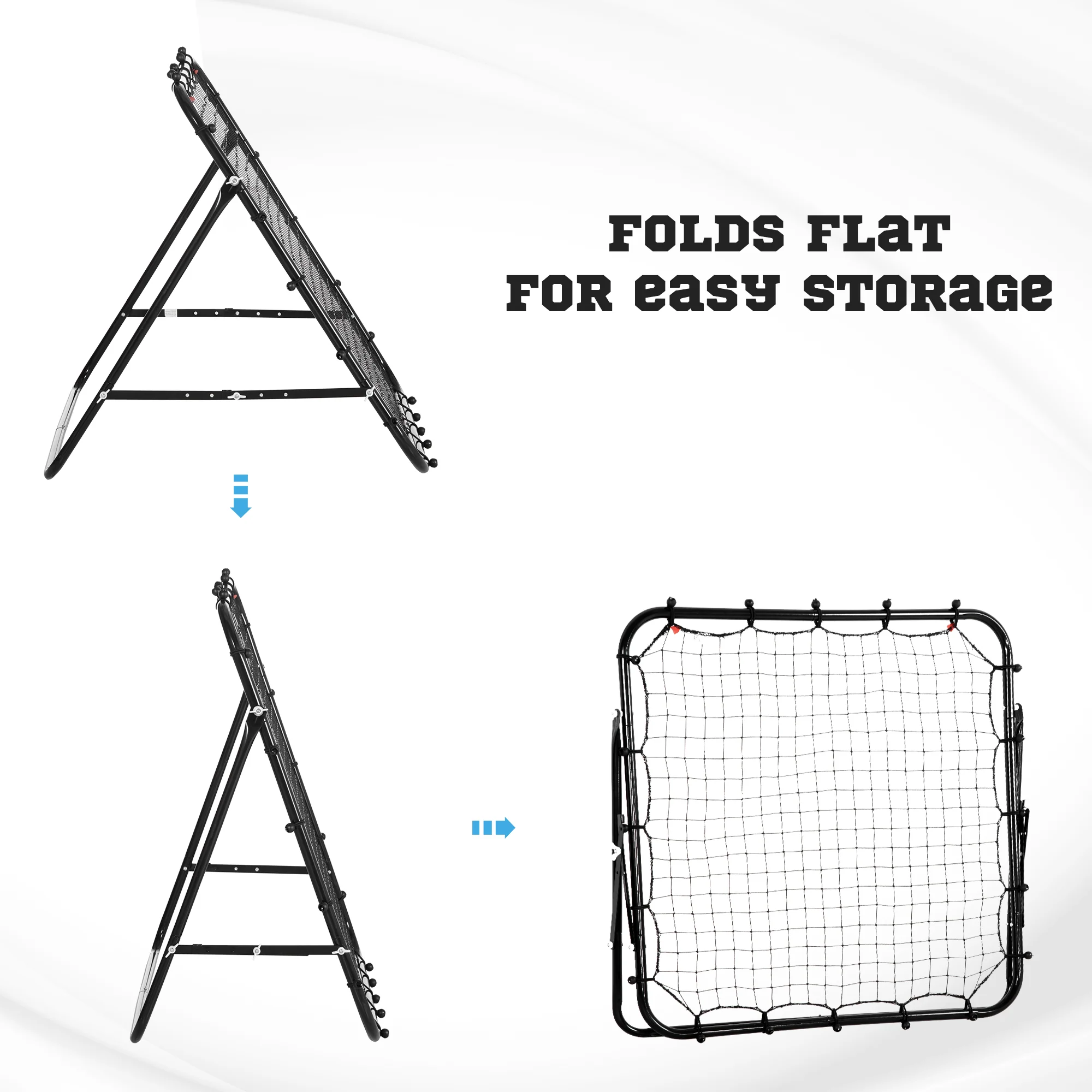 HOMCOM Rebounder Net Goal For Kids, Adults, Baseball, Football Training - Image 3