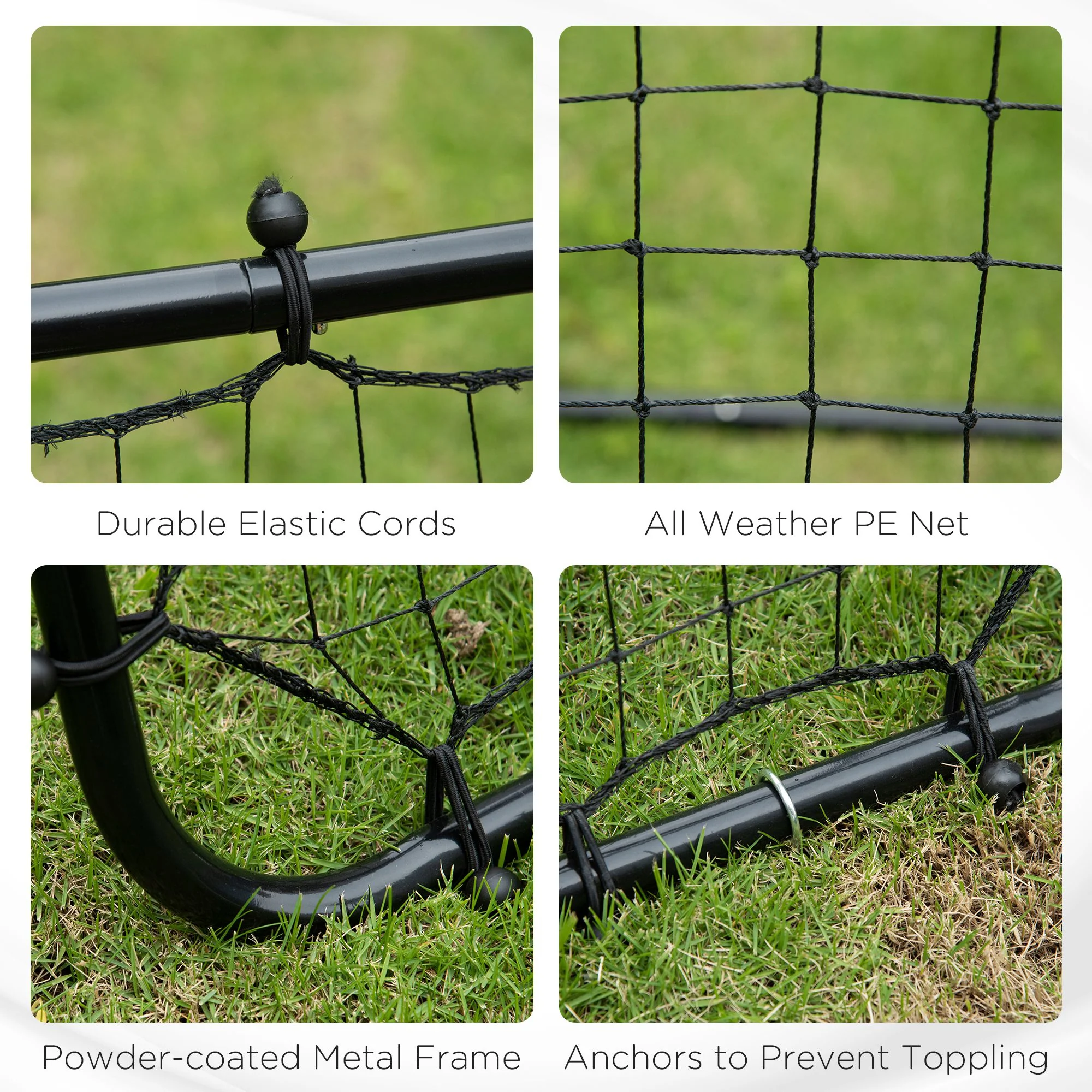 HOMCOM Rebounder Net Goal For Kids, Adults, Baseball, Football Training - Image 6