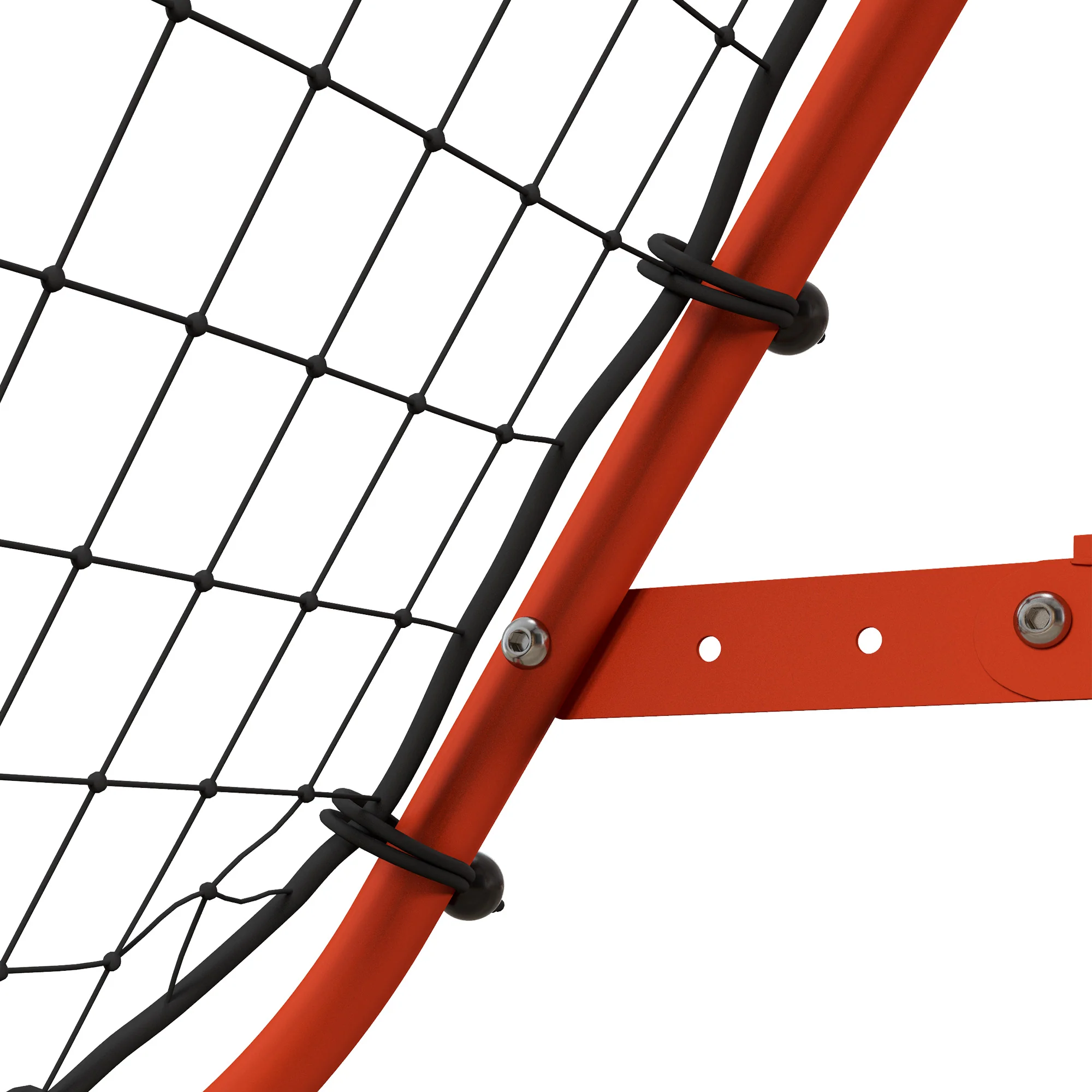 HOMCOM Rebounder Net Kids Adults Football Training Aid Adjustable Red - Image 9