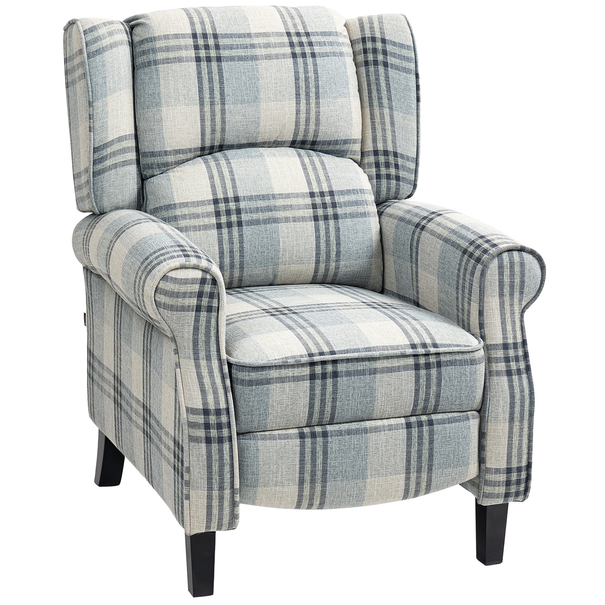 HOMCOM Recliner Chair For Living Room Wingback Chair With Padded Armrest - Image 10