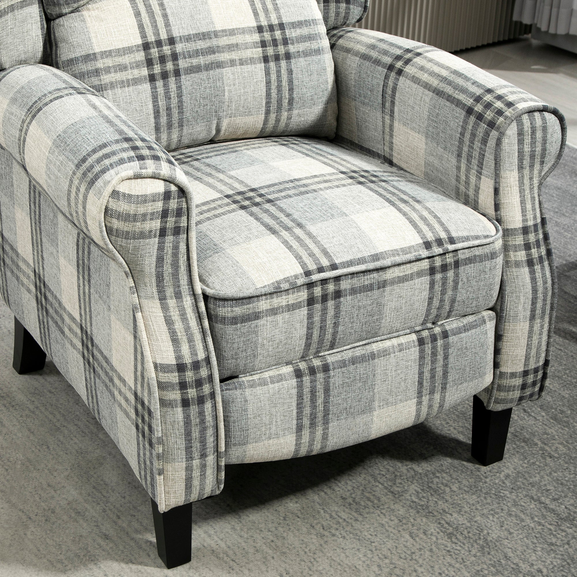 HOMCOM Recliner Chair For Living Room Wingback Chair With Padded Armrest - Image 17