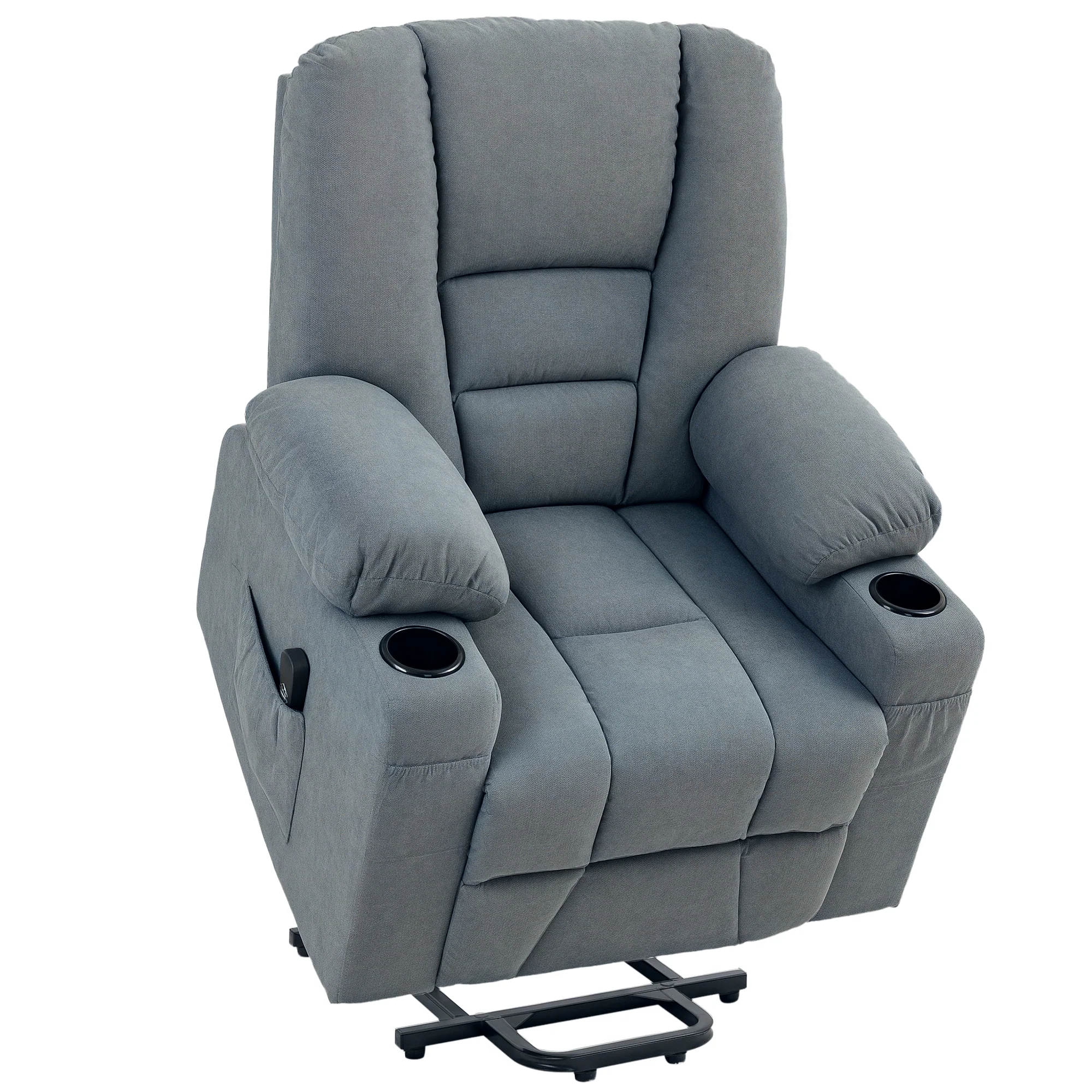 HOMCOM Riser And Recliner Chair W/ Remote, Lift Chair For Elderly, Light Grey - Image 18
