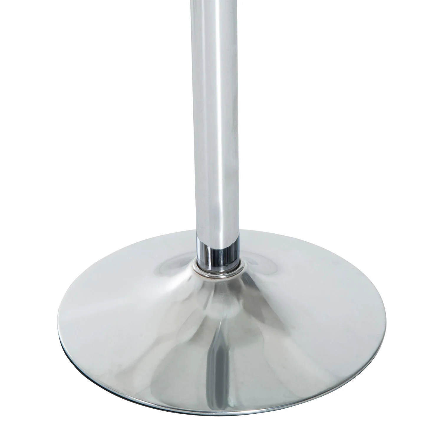 HOMCOM Round Dining Table Bistro Pub Counter w/ Tempered Glass Top for Kitchen - Image 7