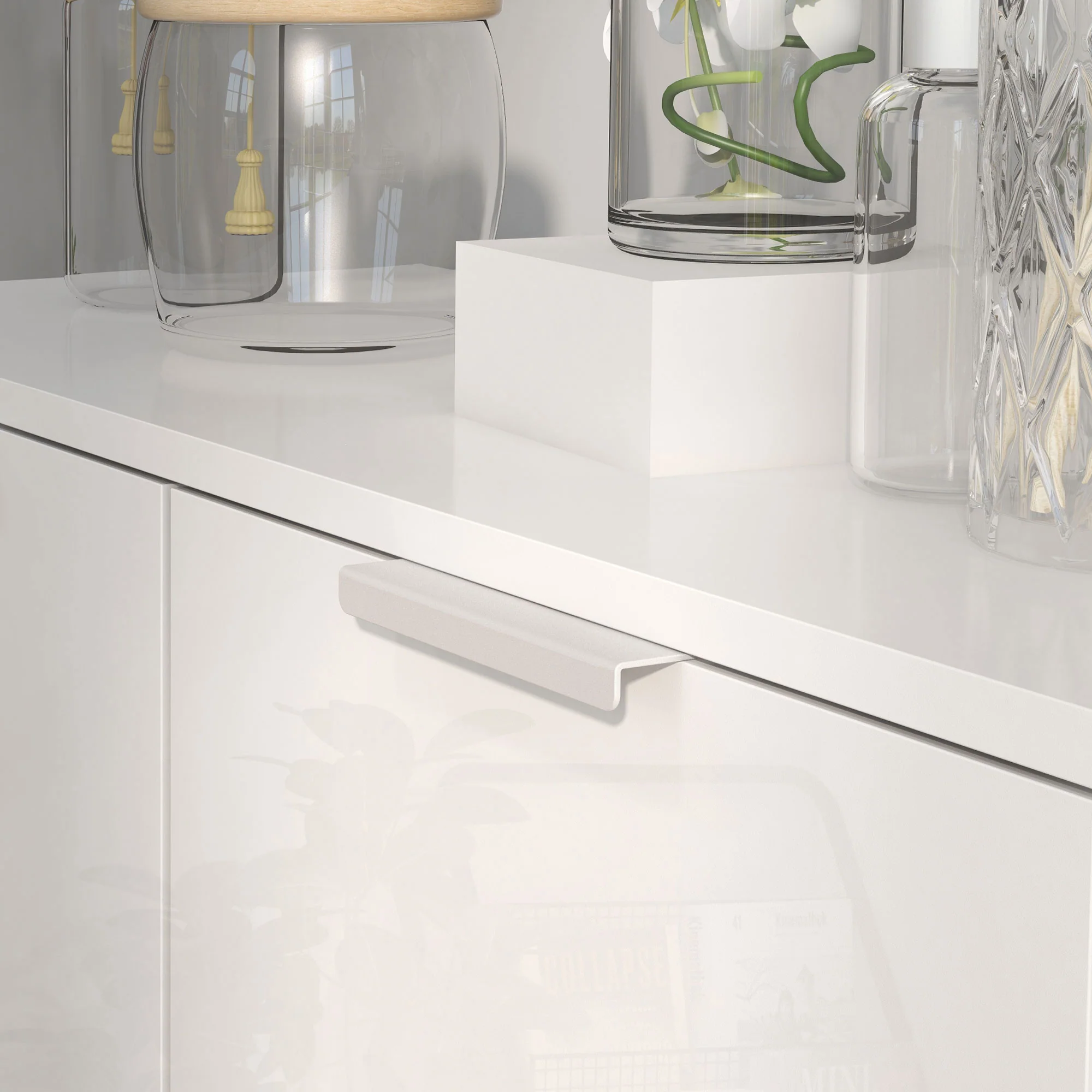 HOMCOM Shoe Storage Cabinet With Soft-Close Hinges & Adjust Shelves, High Gloss - Image 8