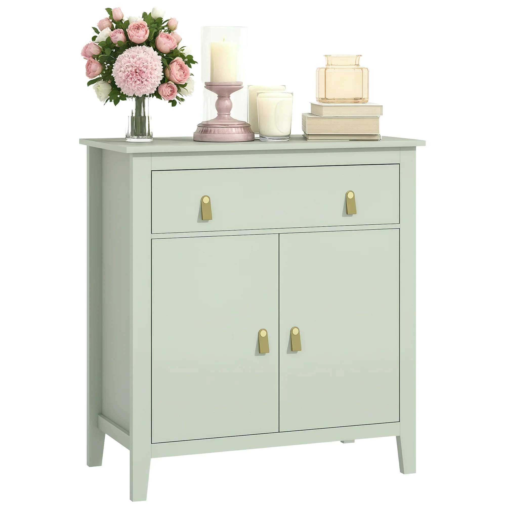 HOMCOM Sideboard With Drawer, Adjustable Shelf For Living Room