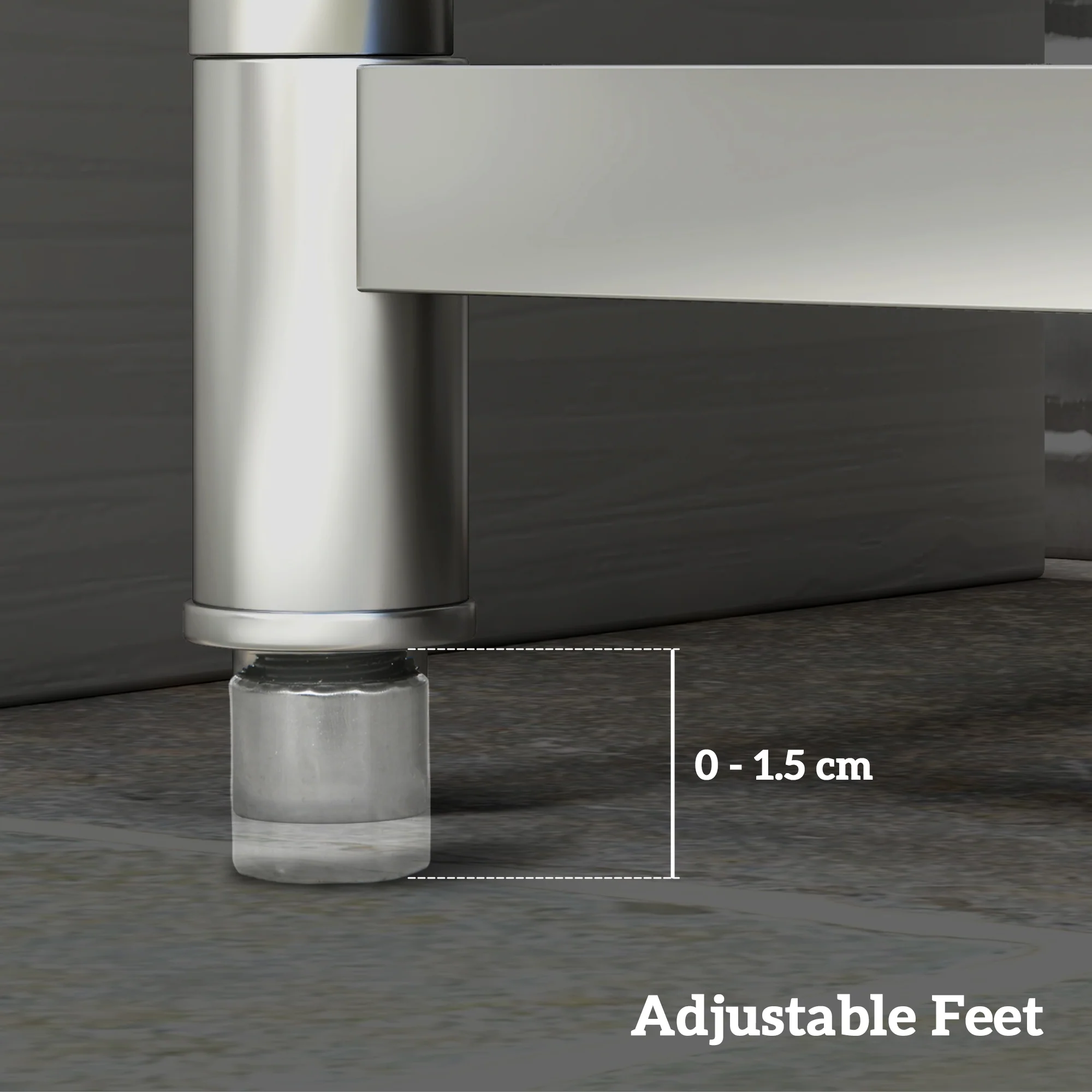 HOMCOM Stainless Steel Utility Sink with Cold and Hot Water Pipe Silver Tone - Image 8