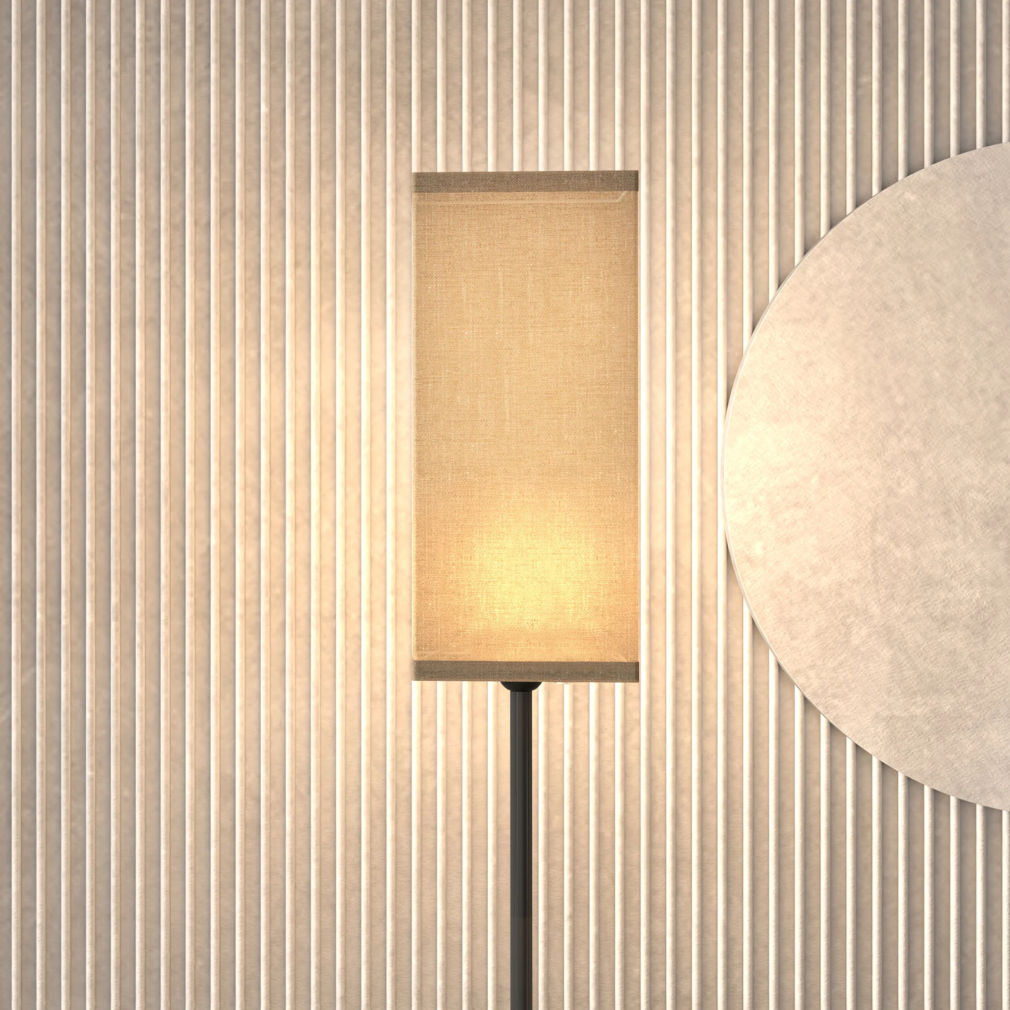 HOMCOM Standing Floor Lamp With Linen Shade For Living Room, Bedroom, Black - Image 8