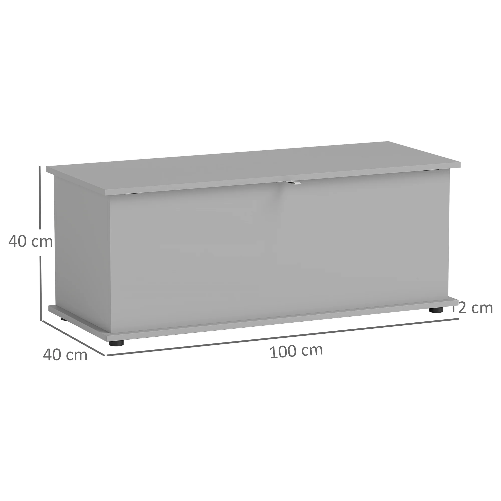 HOMCOM Storage Chest With Lid, 113L Storage Box - Image 23