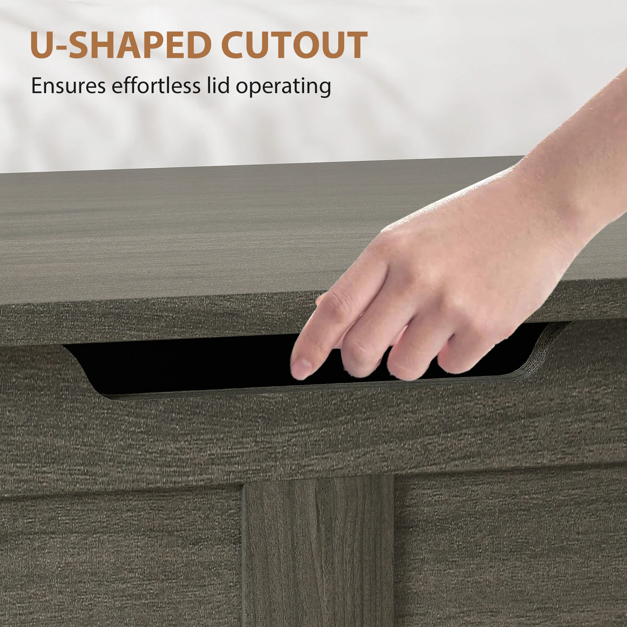 HOMCOM Storage Trunk For Living Room, With Safety Hinges 80cm - Image 15