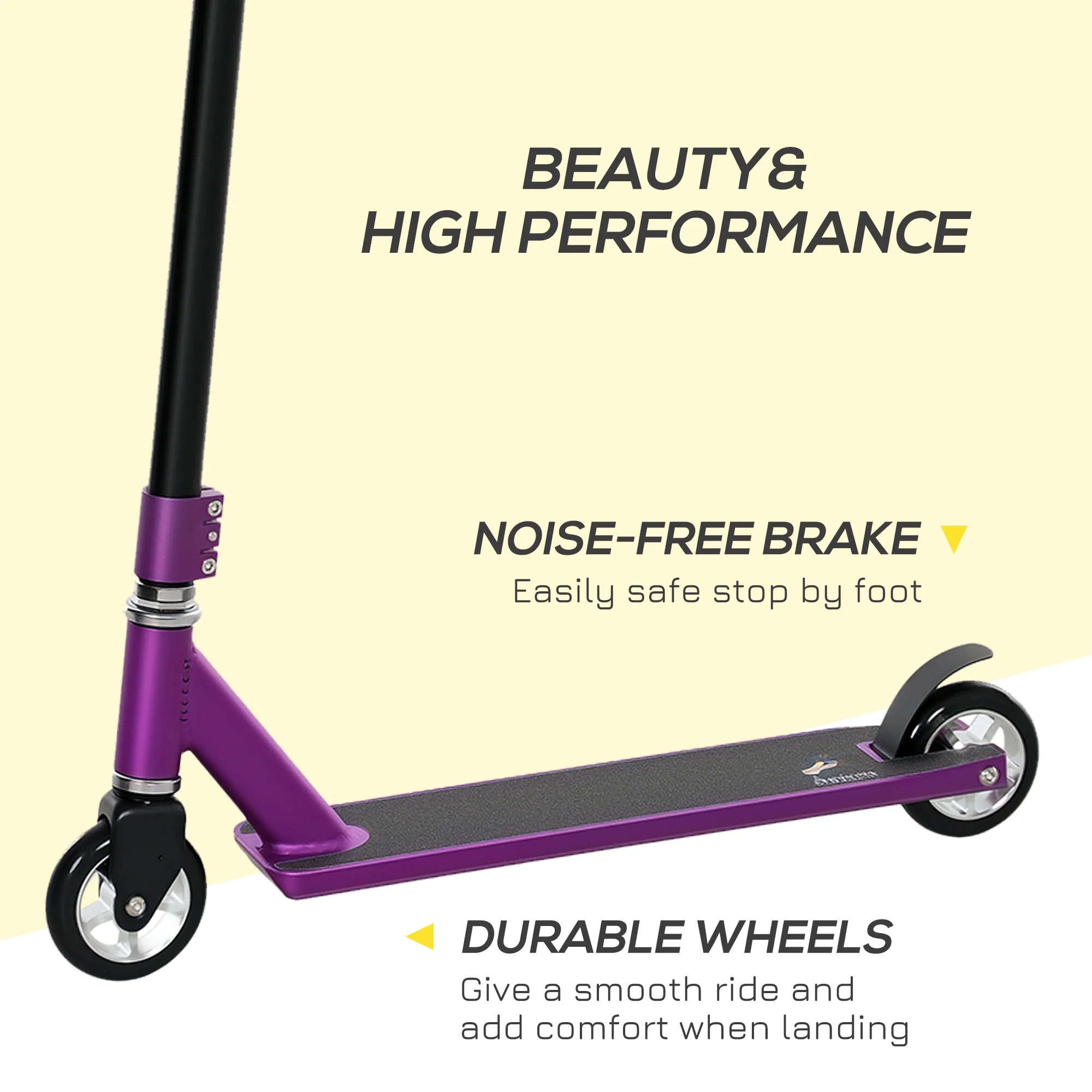 HOMCOM Stunt Scooter Entry Level Tricks Scooter For 14+ Beginners - Image 15