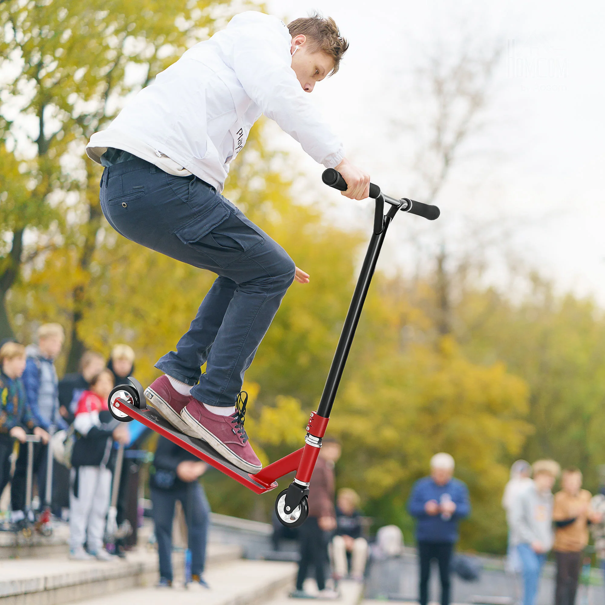 HOMCOM Stunt Scooter Entry Level Tricks Scooter For 14+ Beginners - Image 2