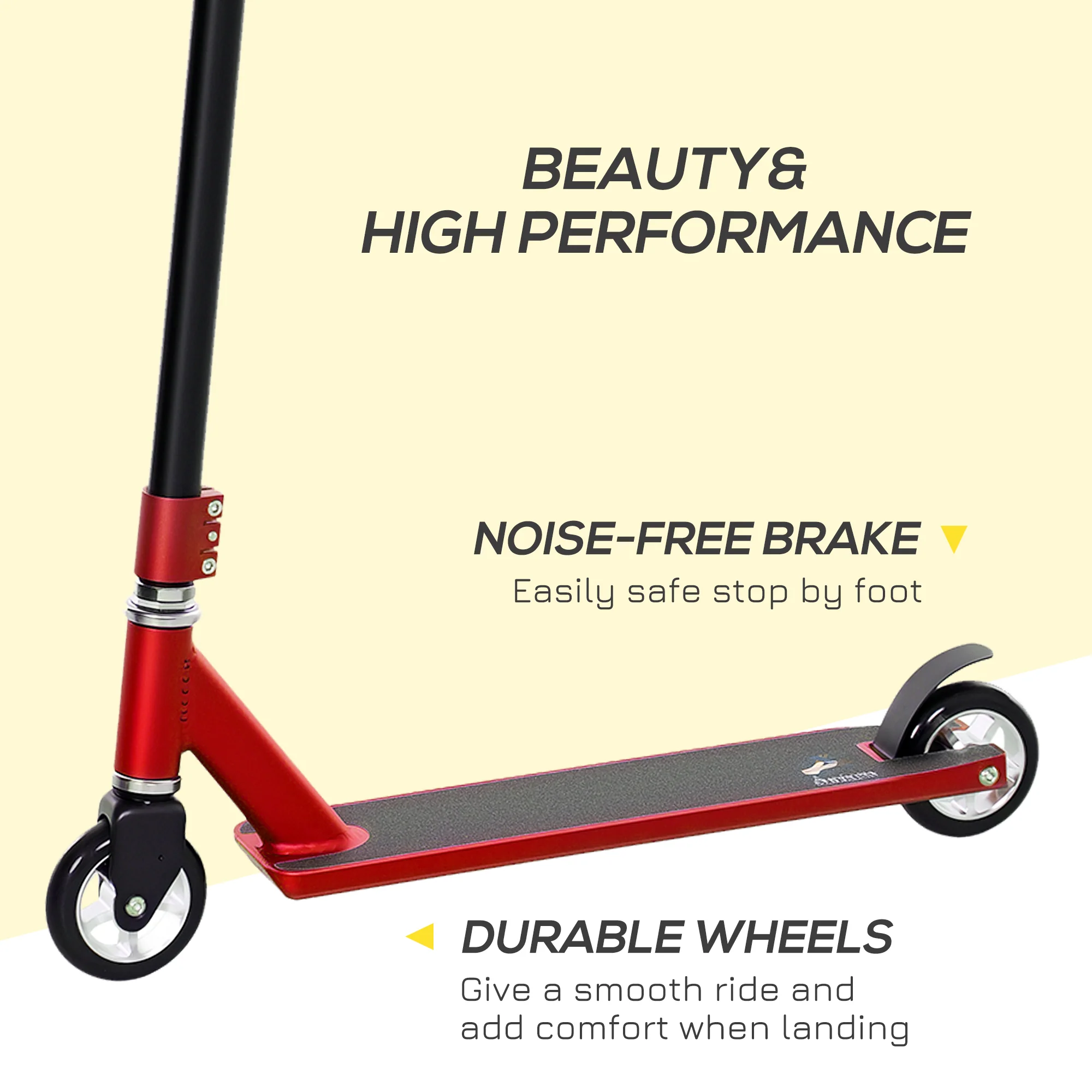 HOMCOM Stunt Scooter Entry Level Tricks Scooter For 14+ Beginners - Image 6