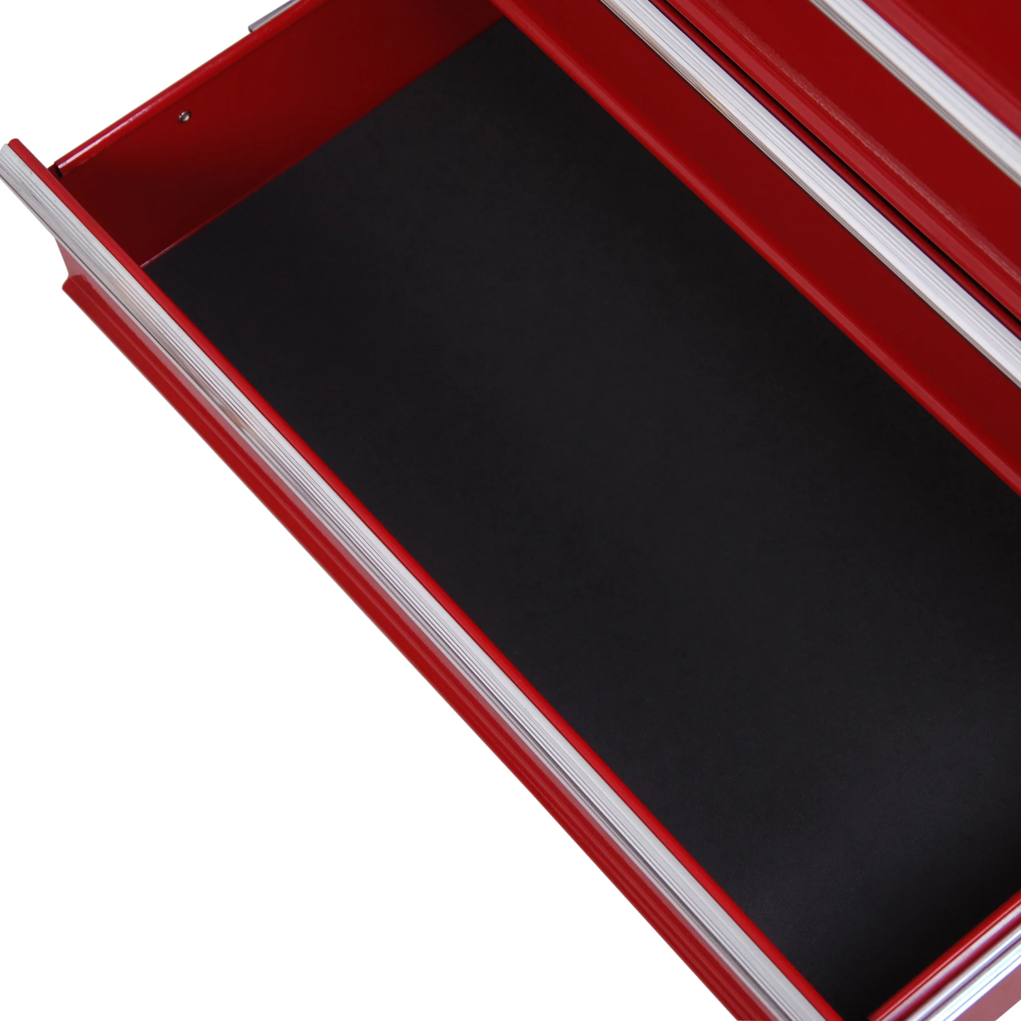 HOMCOM Tool Trolley with 5 Drawers Steel Tool Chest on Wheels with Handle Red - Image 8