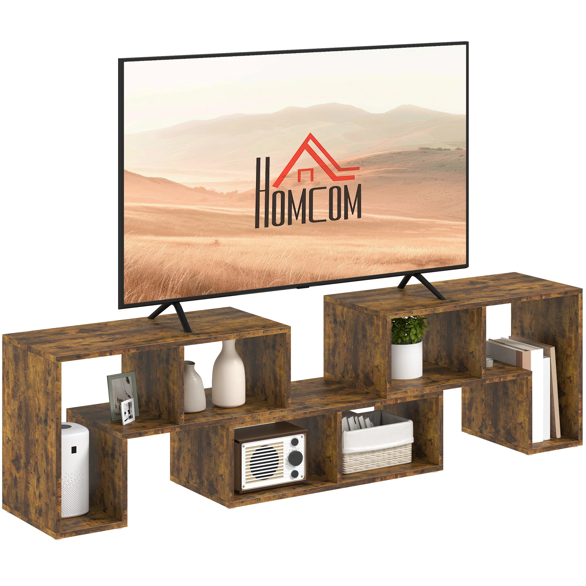 HOMCOM TV Unit for TVs up to 75 Inches, Free Combination TV Stand - Image 19