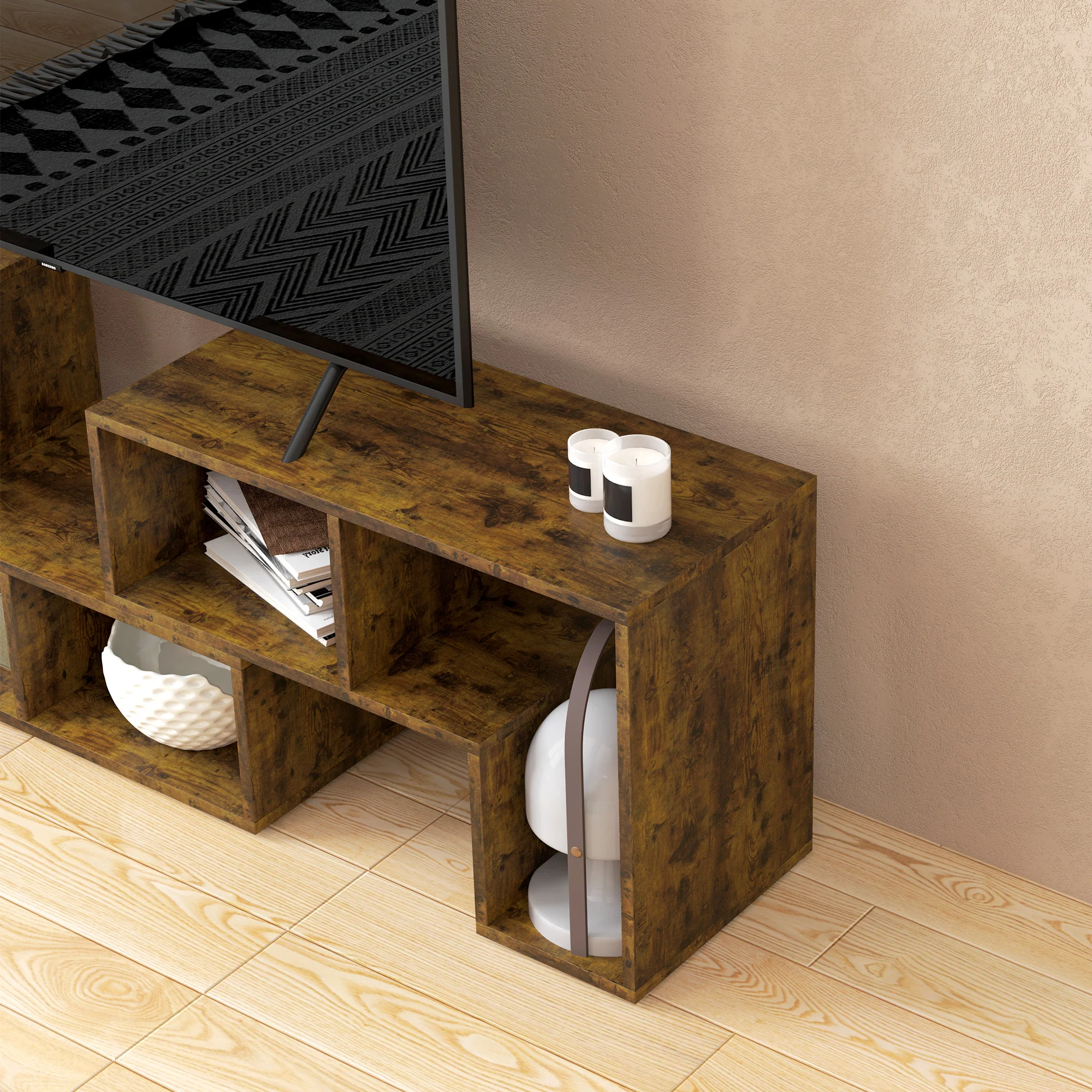 HOMCOM TV Unit for TVs up to 75 Inches, Free Combination TV Stand - Image 27