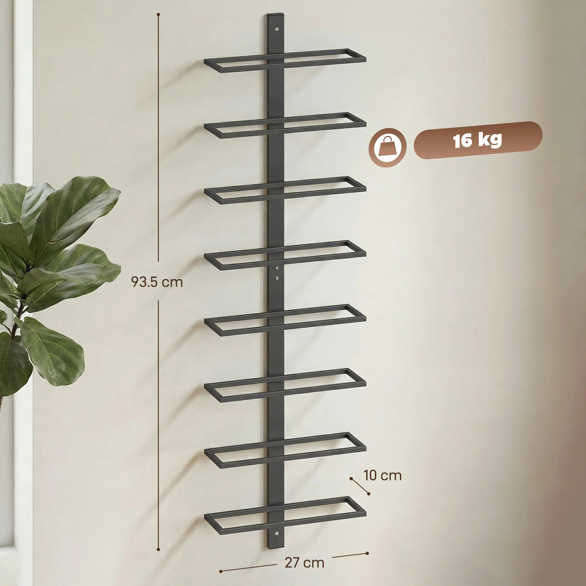 HOMCOM Wall Mount Wine Rack - Image 14