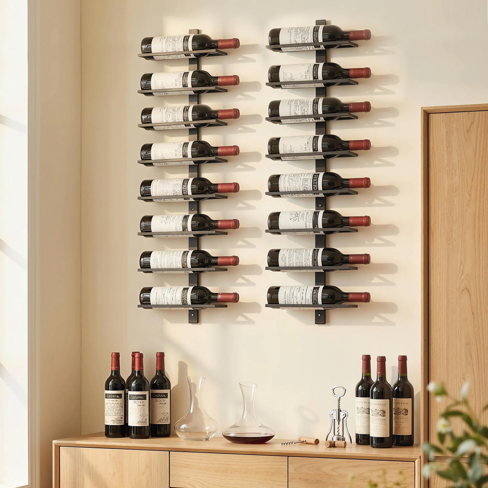HOMCOM Wall Mount Wine Rack - Image 17
