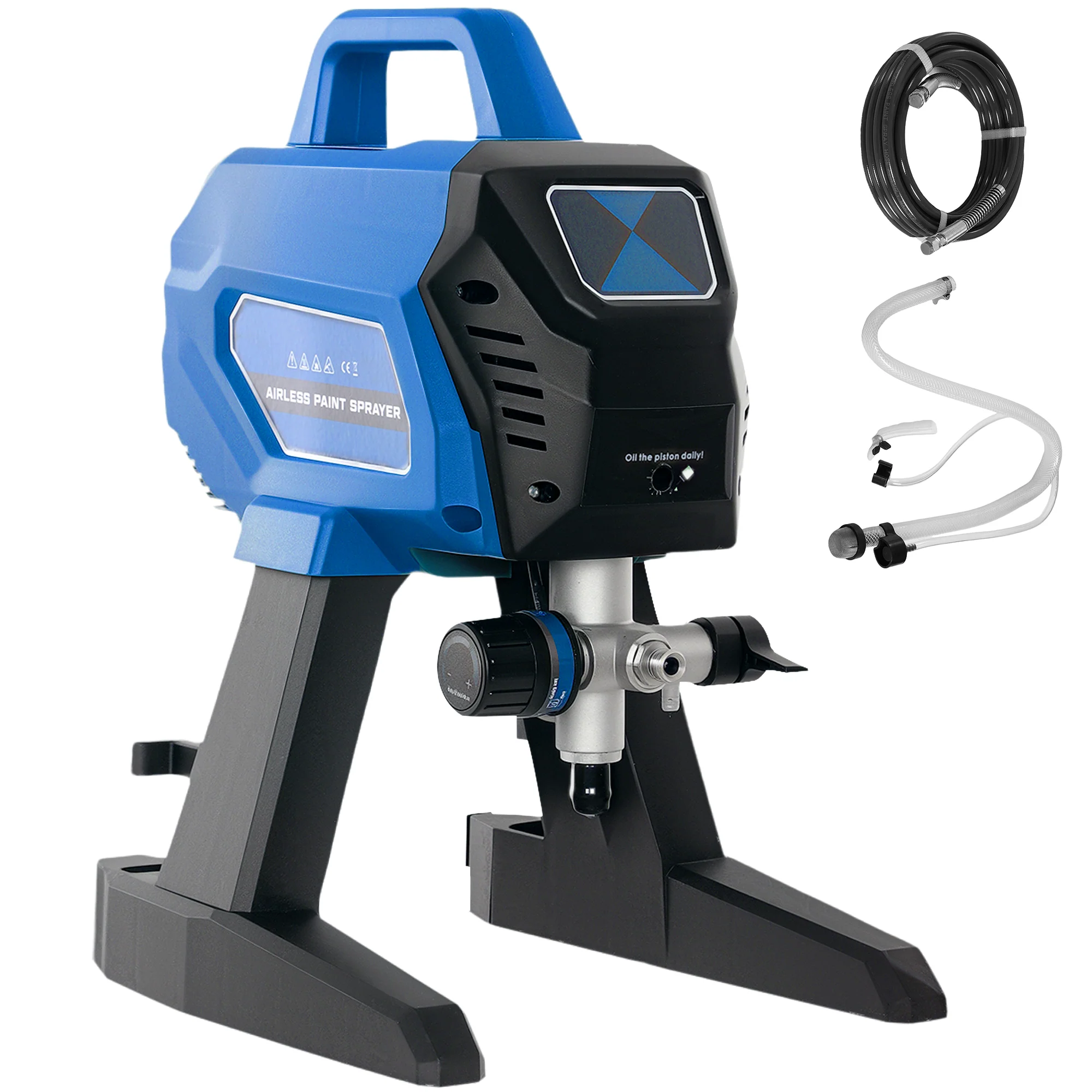 HOMCOM Wall Spray Gun, Airless Paint Sprayer For Wall Painting, 200 Bar