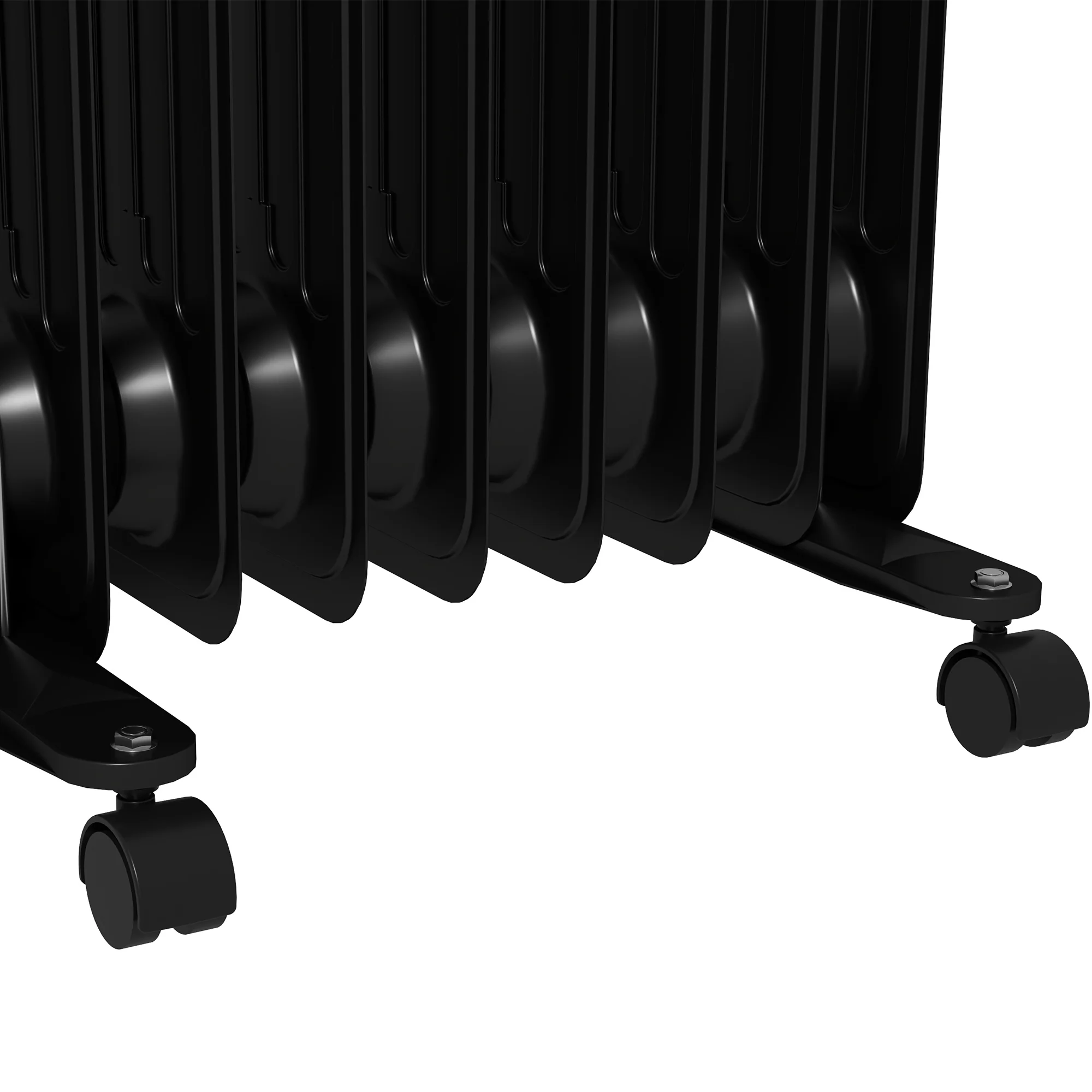 HOMCOM White 2000W 9 Fin Oil Filled Heater Radiator For Home - Image 18