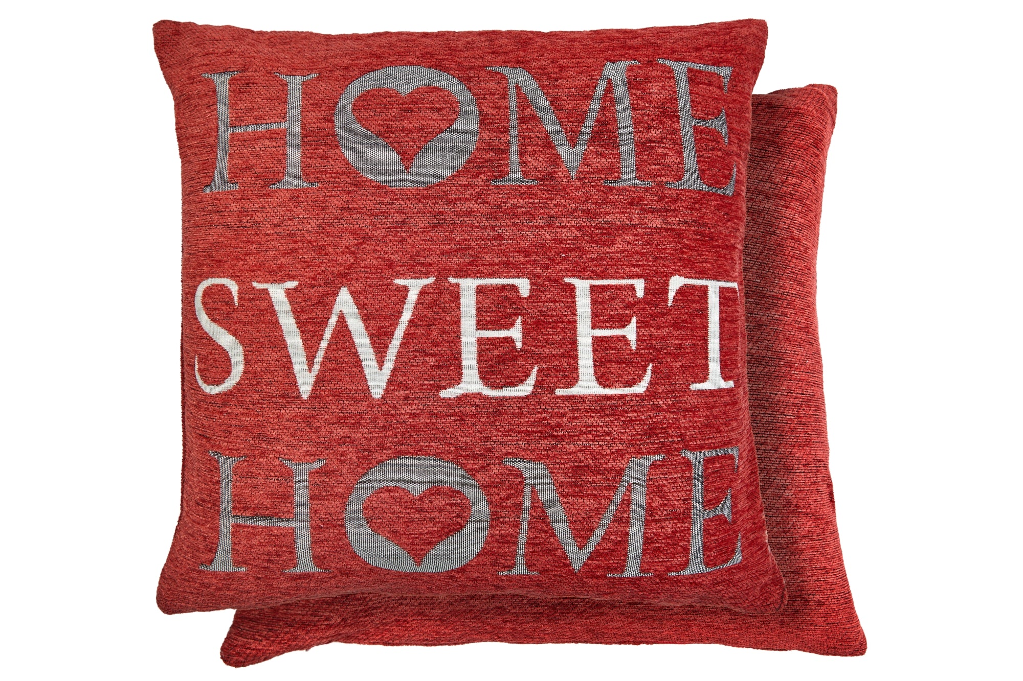 Home Sweet Home Jacquard Cushion Cover in Burnt Orange - Image 2