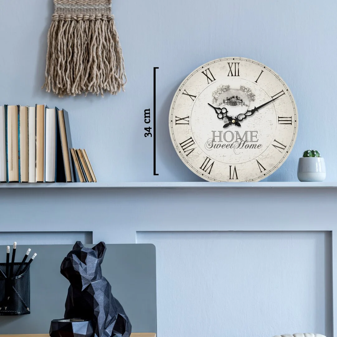 Home Sweet Home Wall Clock 34cm - Image 3