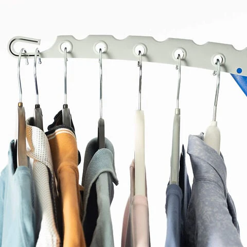 Homefront Clothes Rail Airer Drier Two Tier, Portable Clothes Horse Hanger Rotary Tripod Design, Folds Flat for Storage - Image 6
