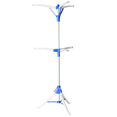 Homefront Clothes Rail Airer Drier Two Tier, Portable Clothes Horse Hanger Rotary Tripod Design, Folds Flat for Storage - Image 7