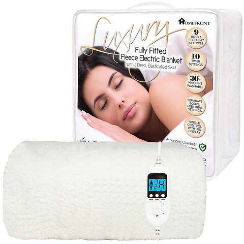 Homefront Double Electric Luxury Fleece Blanket With 9 Heat Settings And Timer Digital Control - Image 13