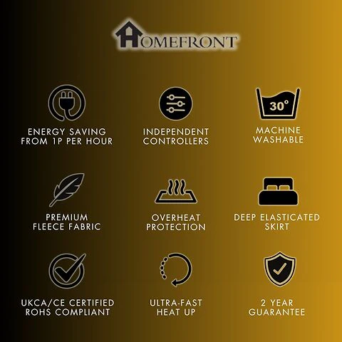 Homefront Double Electric Luxury Fleece Blanket With 9 Heat Settings And Timer Digital Control - Image 8