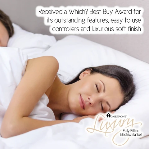 Homefront Electric Blanket Superking Size Dual Control, Built In Advanced Overheat Protection System With Auto Safety Shut Off - Image 7