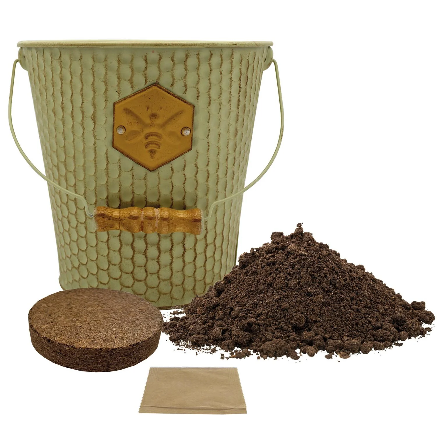 Honeycomb Bucket With Wildflower Seeds - Image 2